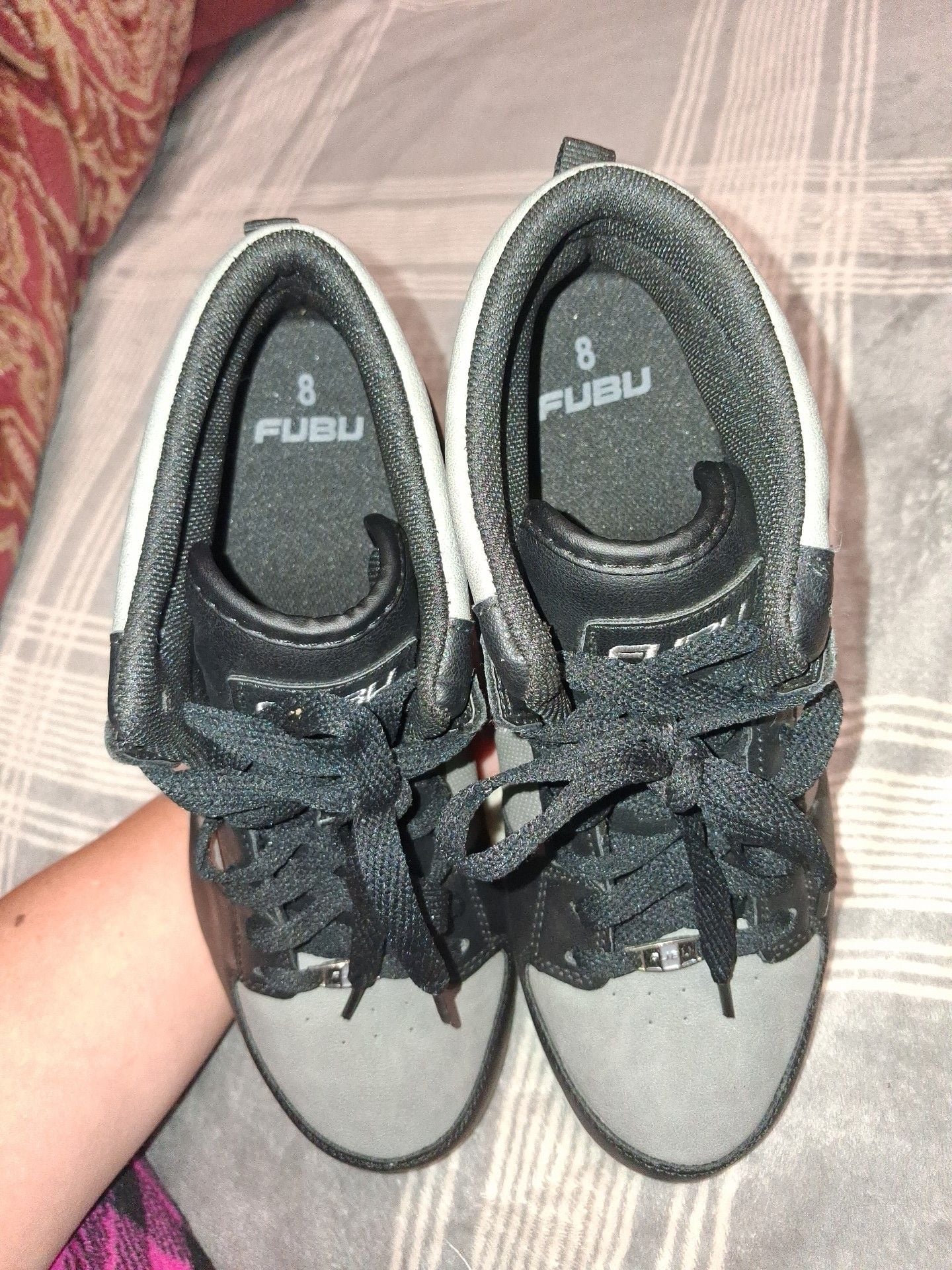 FUBU Black Gray High Top Sneakers 13