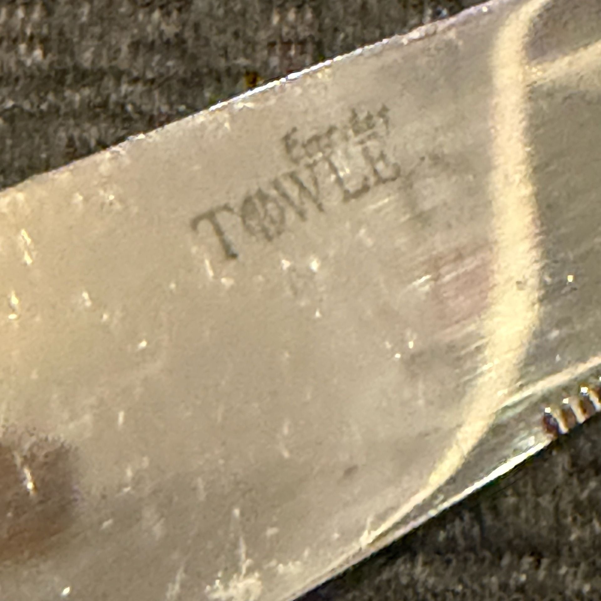 Towle Everyday Logan Hammered Stainless Dinner Knives Set of 4 6