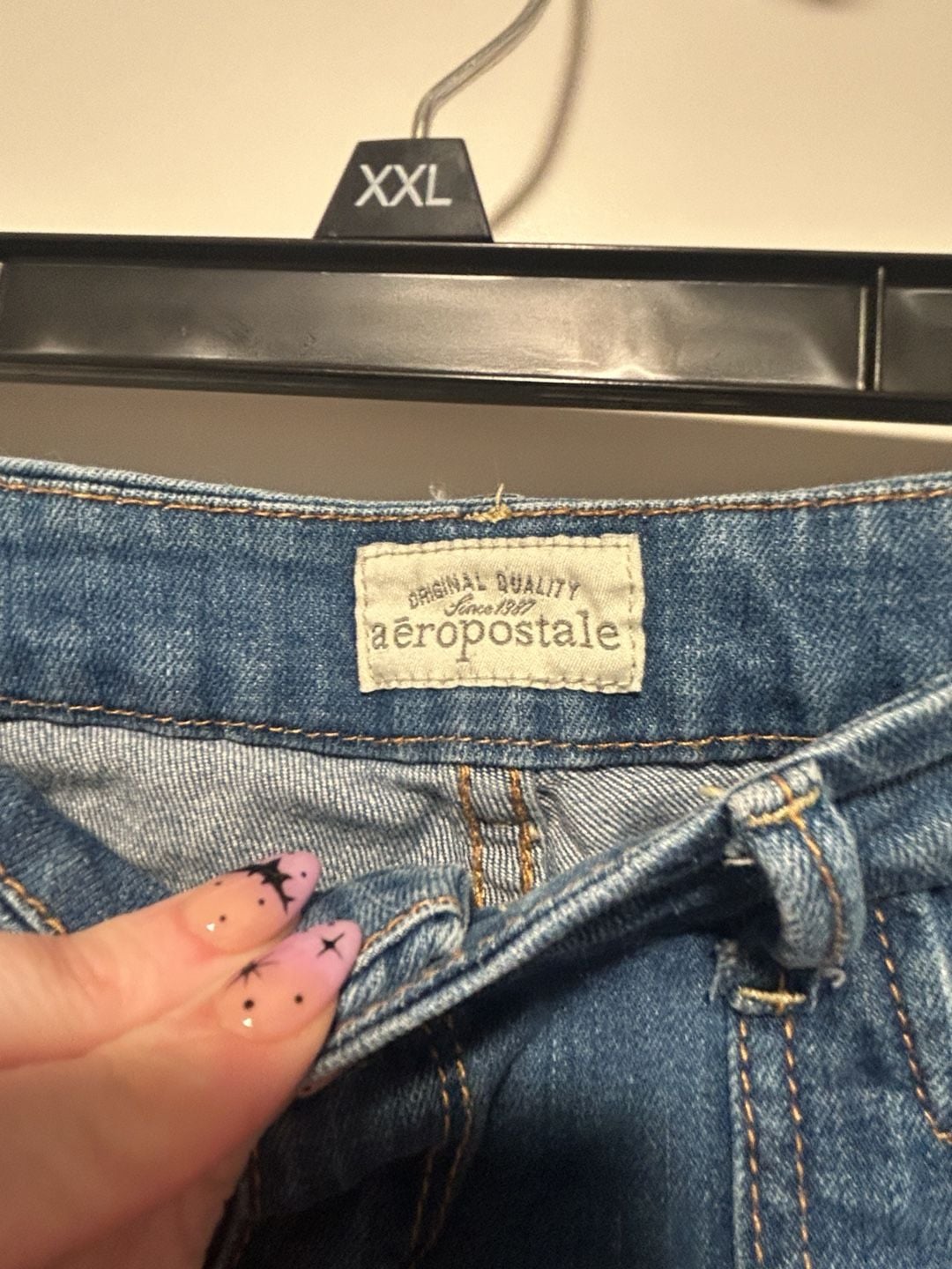 Aeropostale Blue Denim Jeans Size 5/6 Long 4