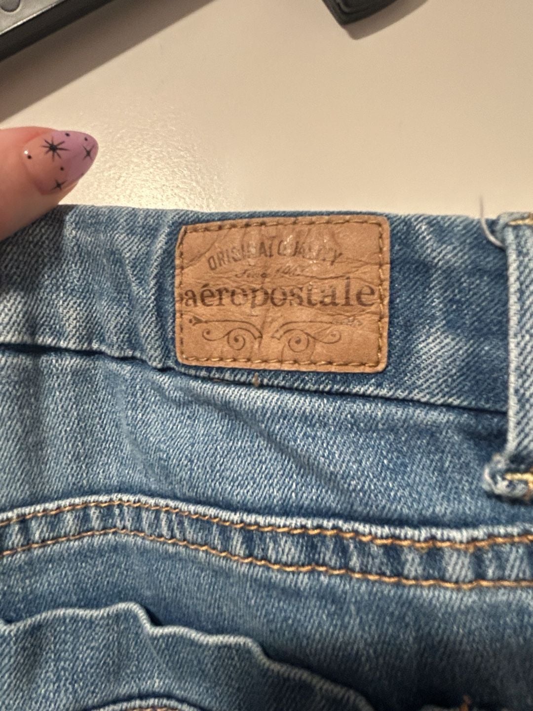 Aeropostale Blue Denim Jeans Size 5/6 Long 8