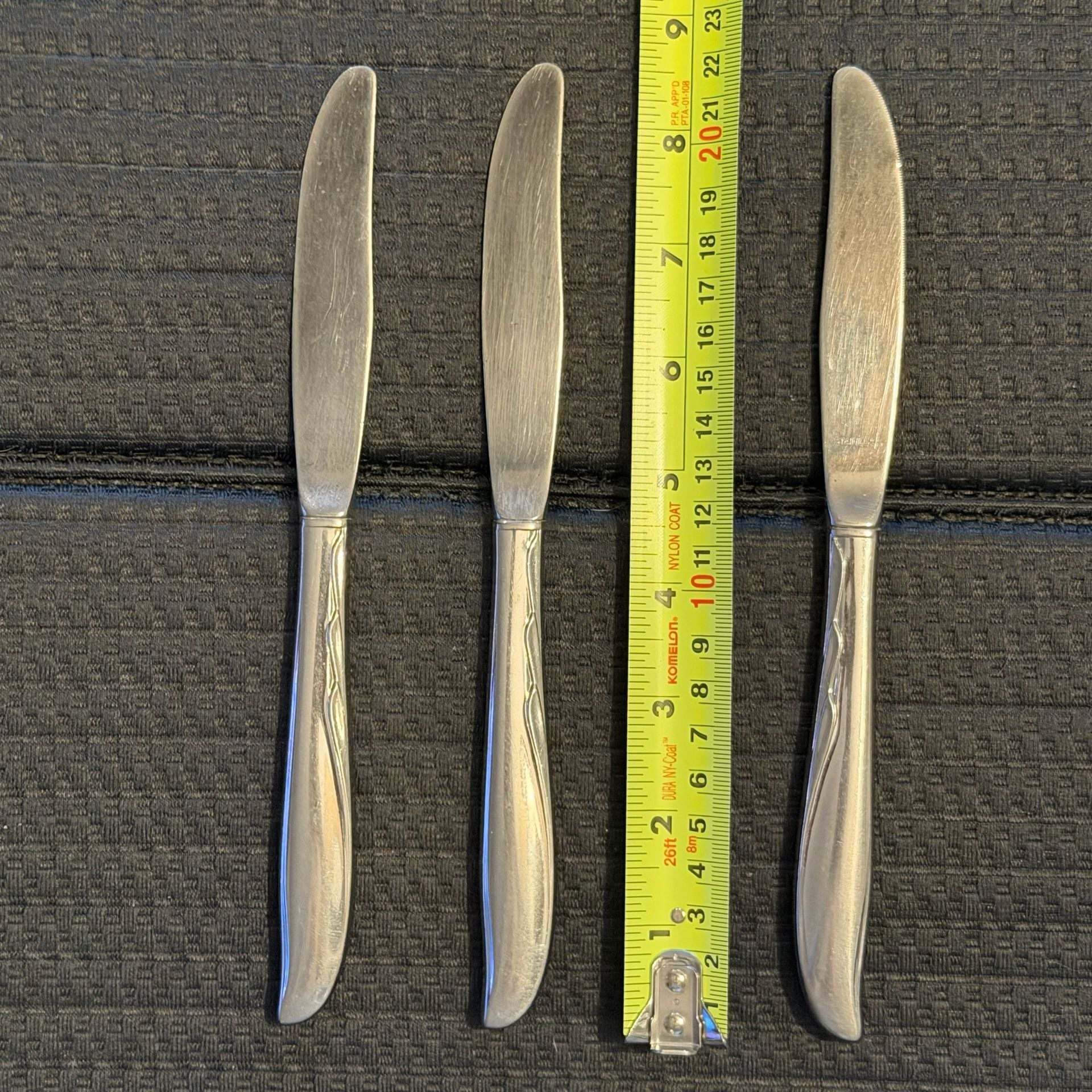 Oneida Duchess Stainless Flatware Butter Knife Lot of 3 8