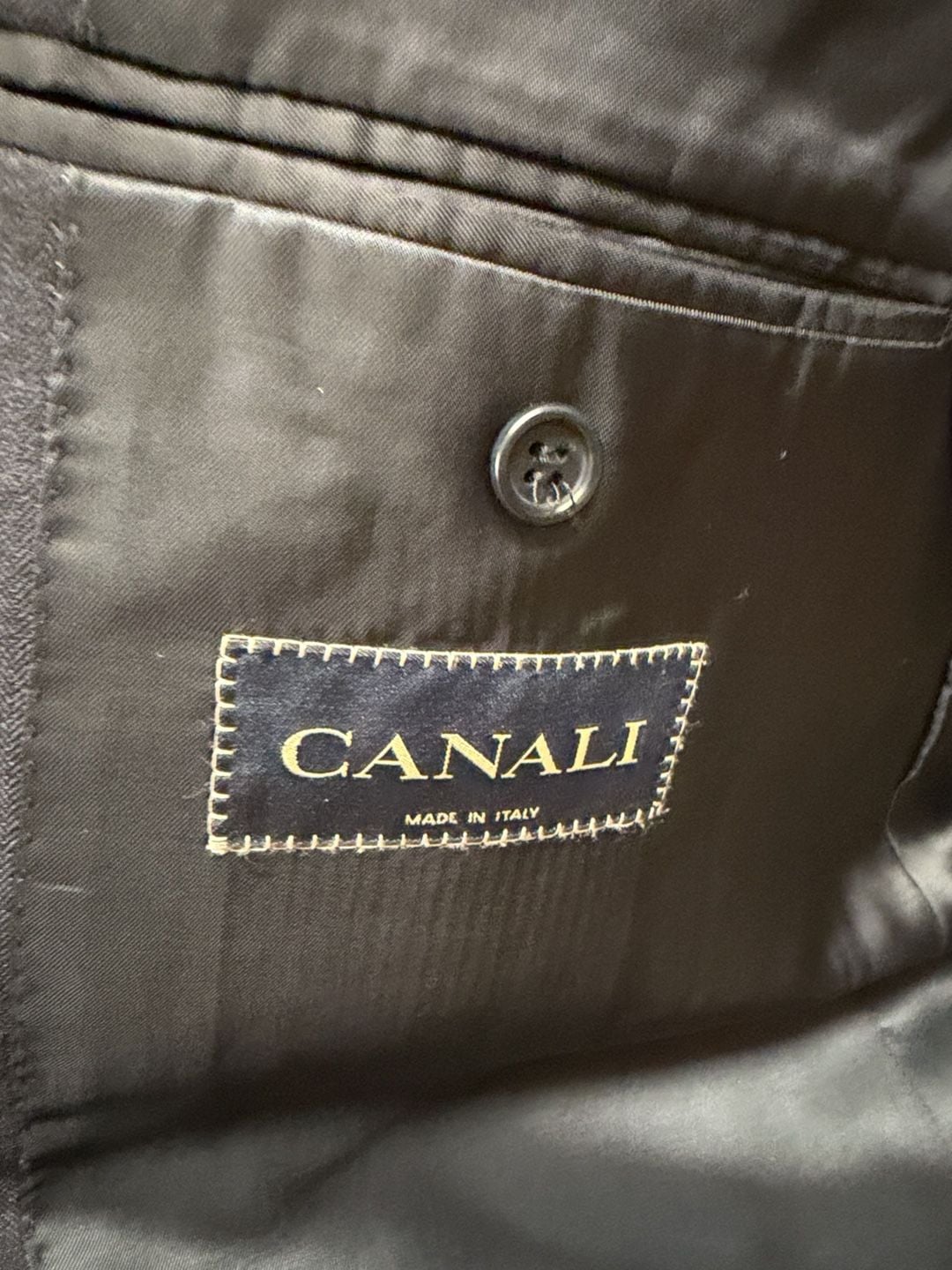 Canali Suit Size 60 L Navy Wool 3