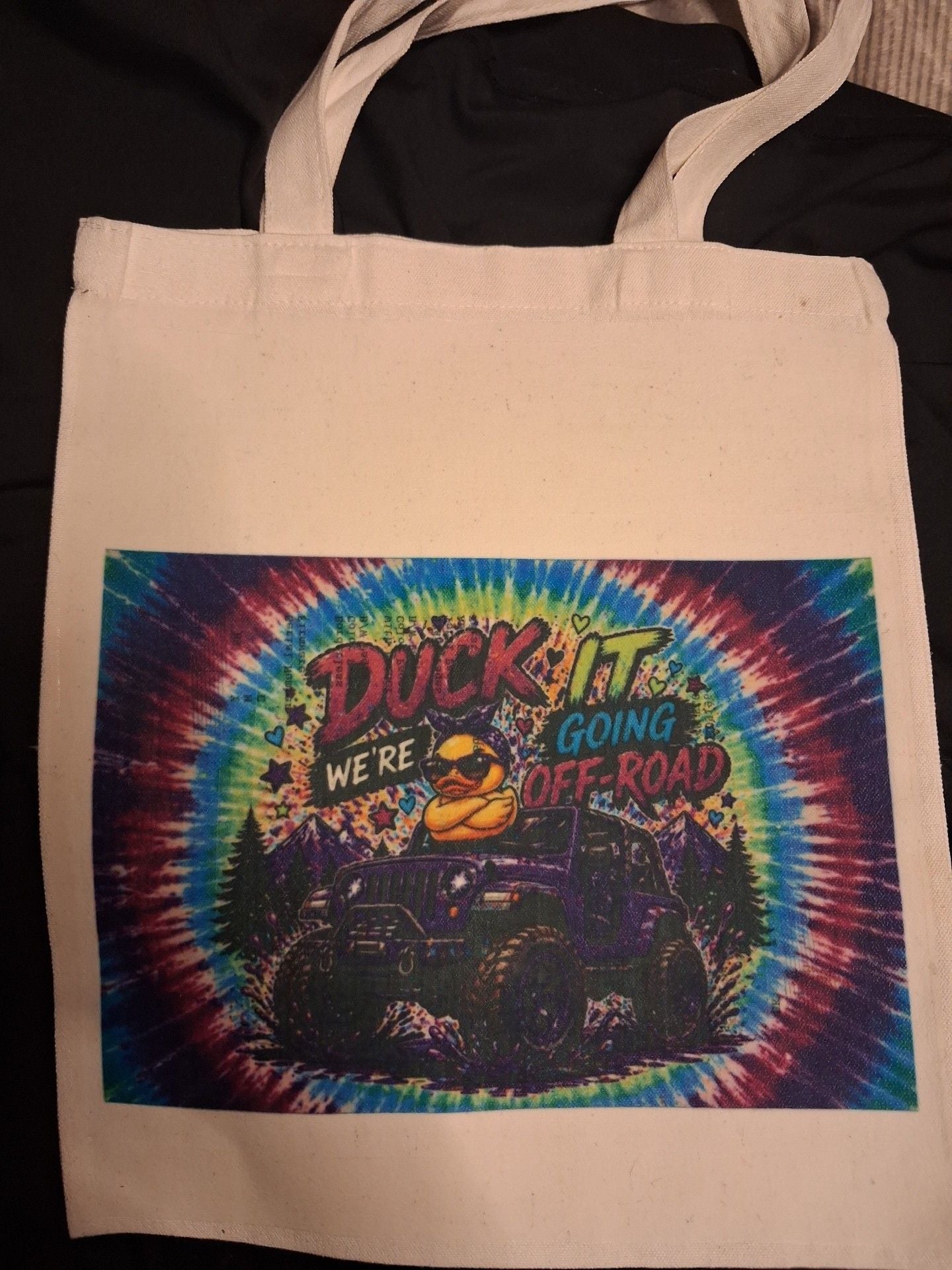Duck It We Are Going Off Road Canvas Tote Bag 2