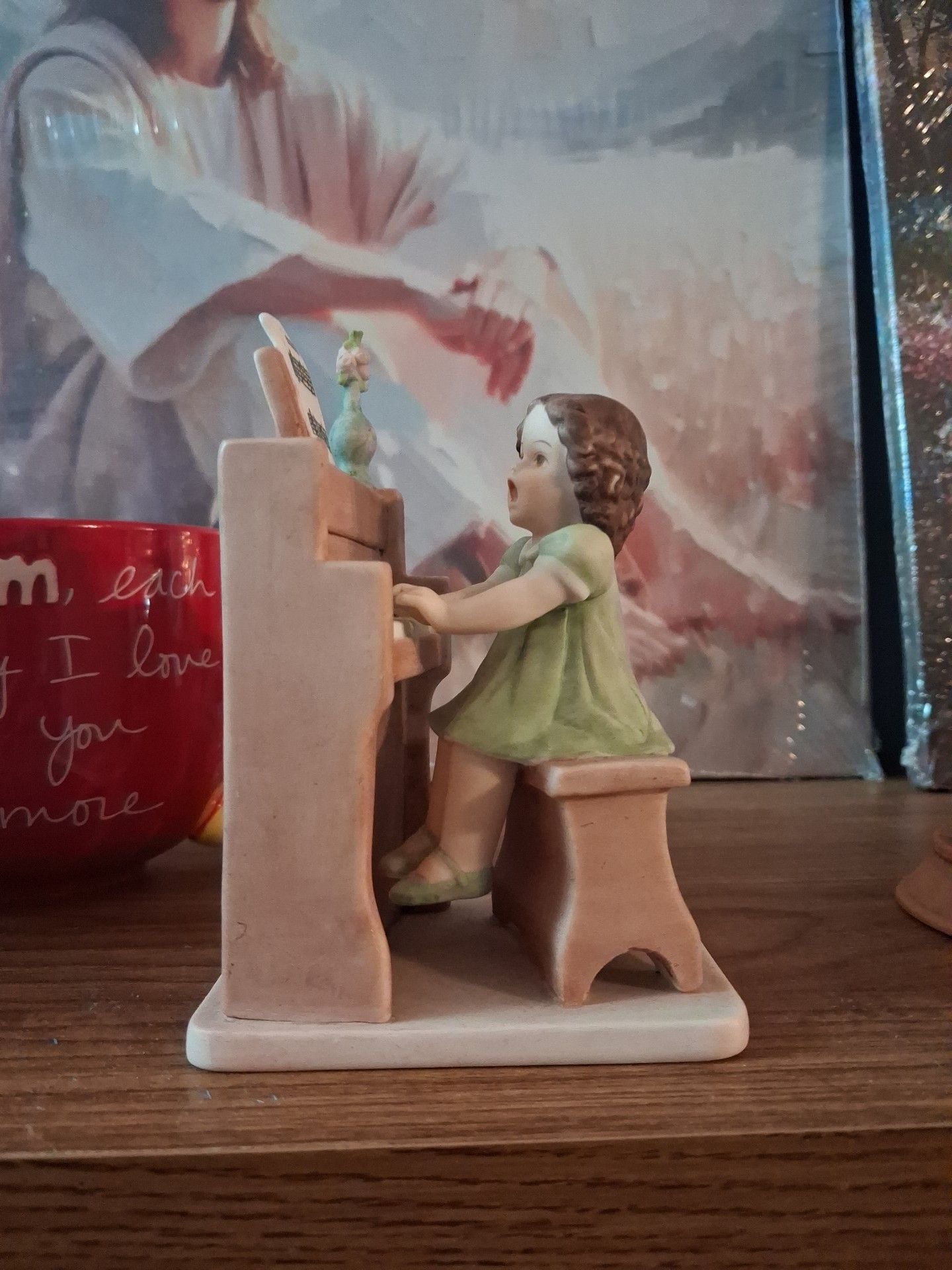 Bessie Pease Gutmann Collectable Girl Playing Piano Porcelain ..., 6