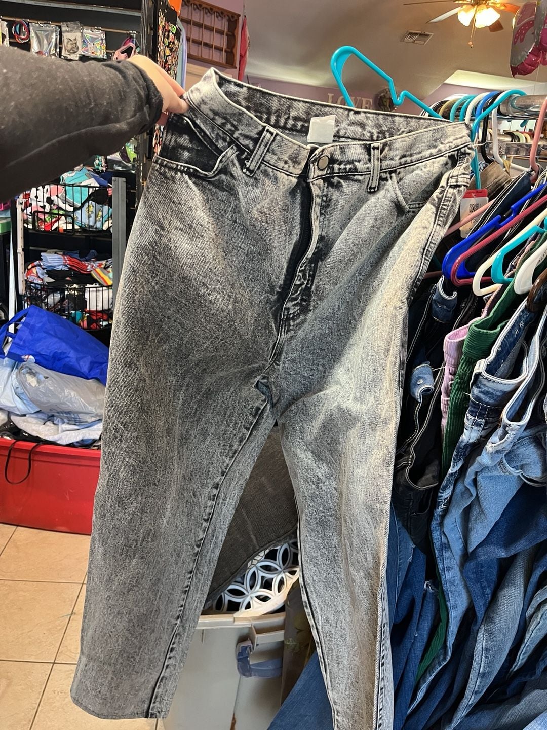 Sears Acid Wash Jeans Size 18 Vintage High Rise 2