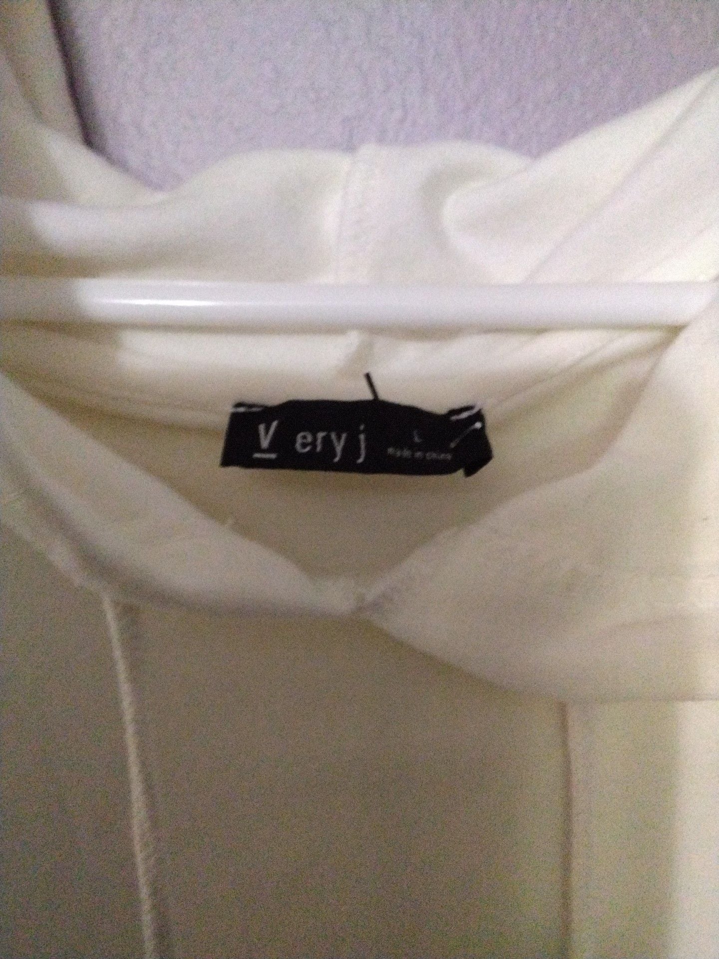 Very J Hoodie Size L White Long Sleeve Pom Pom Sweatshirt Dress 3