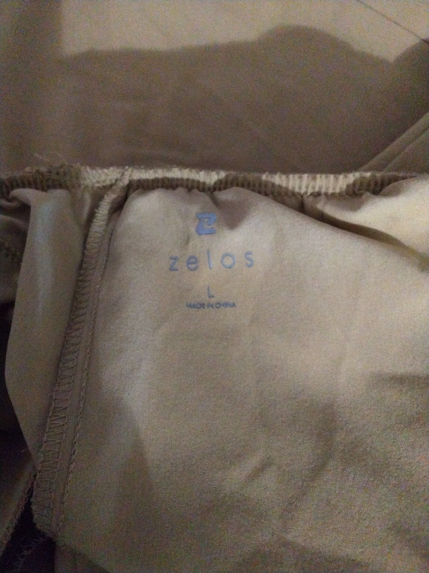 Zelos Sweatpants Size L Tan Drawstring Athletic Pants 2