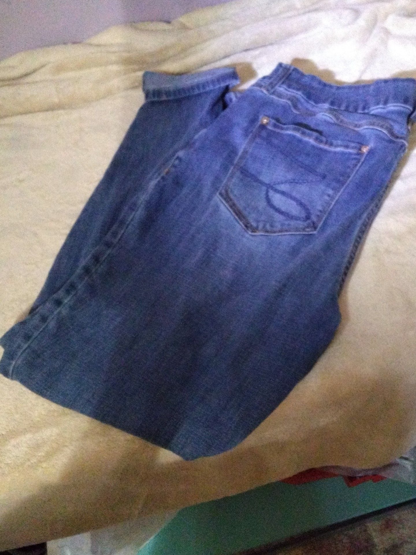 Jeans Size 16 Blue Slim Leg Stretch Denim 1