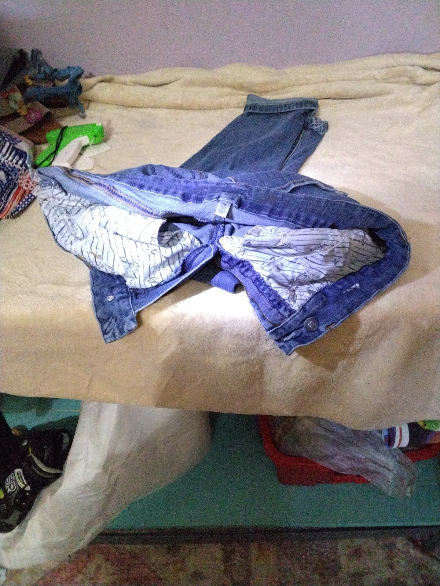 Jeans Size 16 Blue Slim Leg Stretch Denim 3