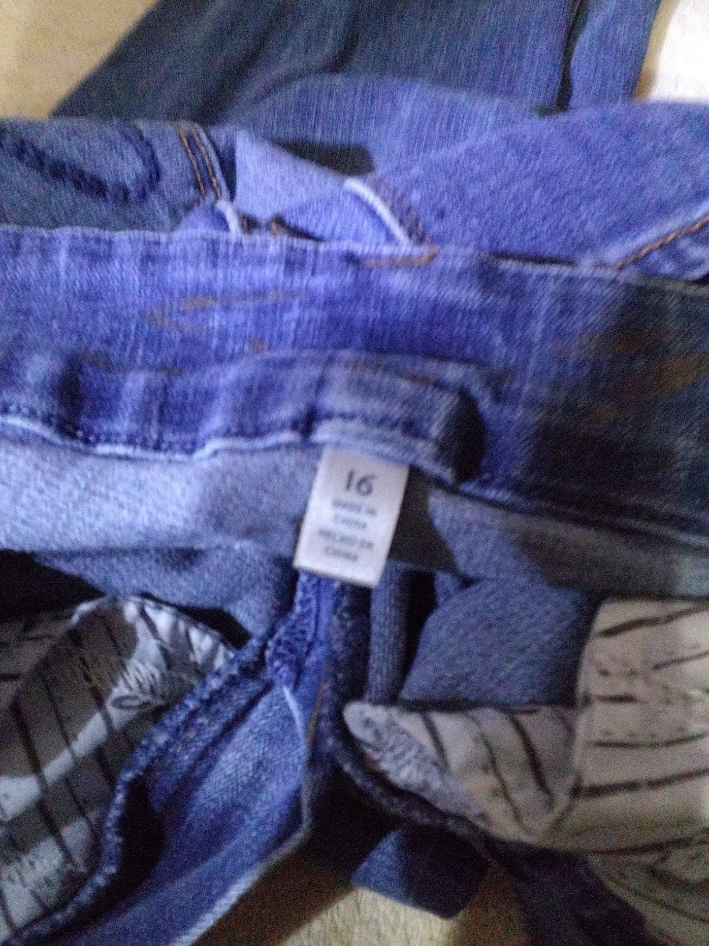 Jeans Size 16 Blue Slim Leg Stretch Denim 4