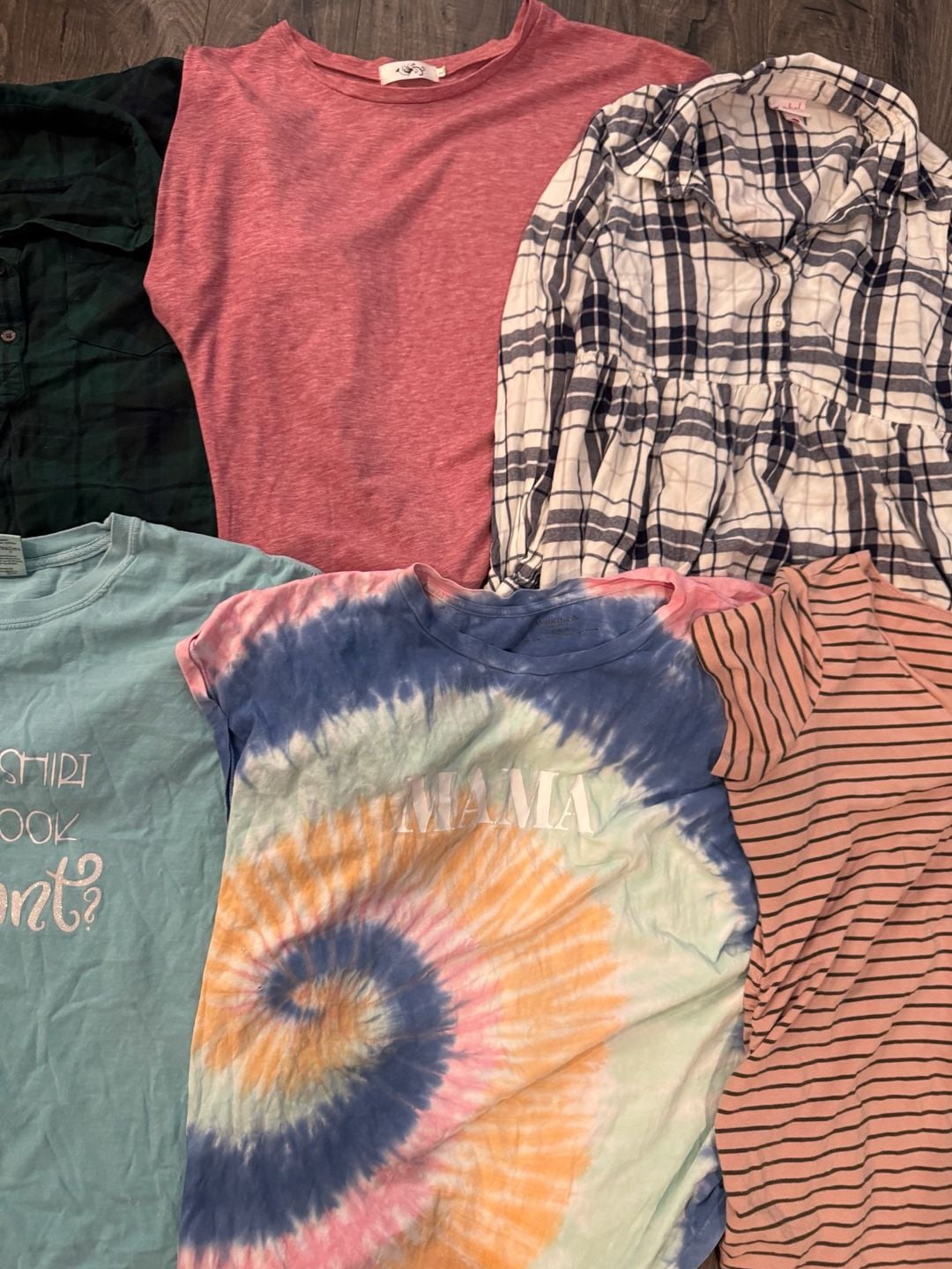 Maternity Top Bundle Set of 6 Shirts Size L 3