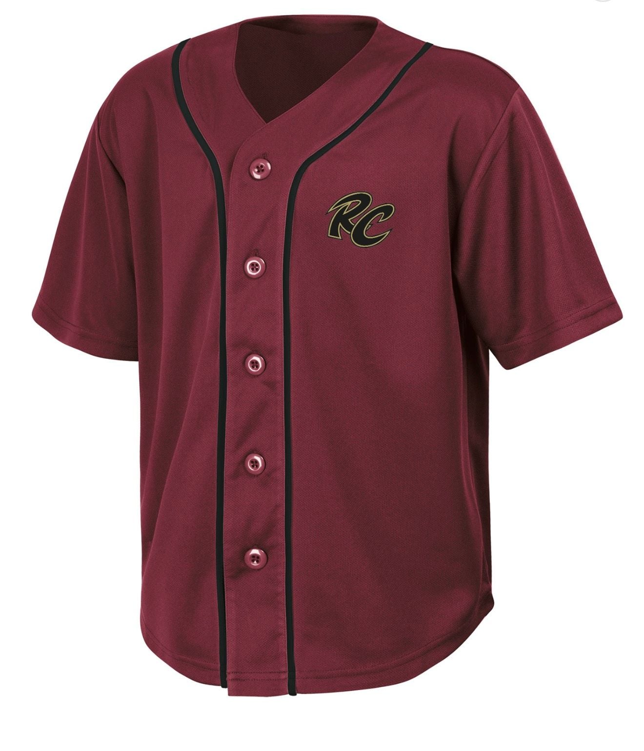 Sacramento River Cats Boys Baseball Jersey Burgundy Button Down L (10/12) 2