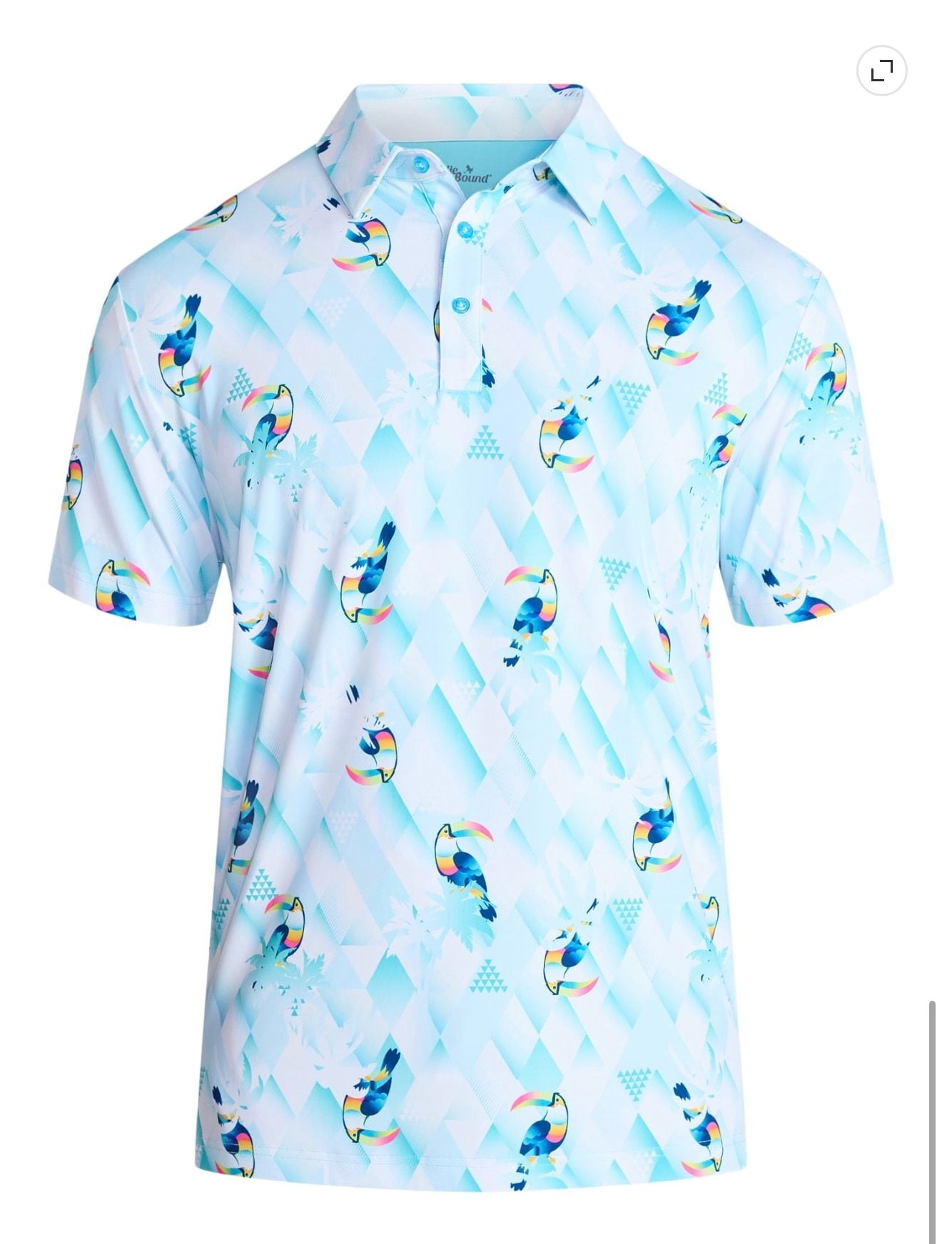 Birdie Bound Toucan Prism Polo Shirt 2