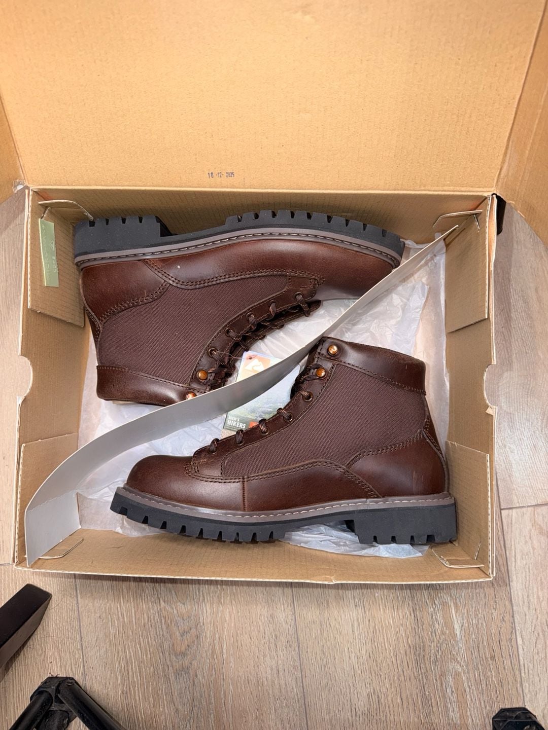 Ozark Trail OT Roofer Boot Size 9.5 Dark Brown Leather 7