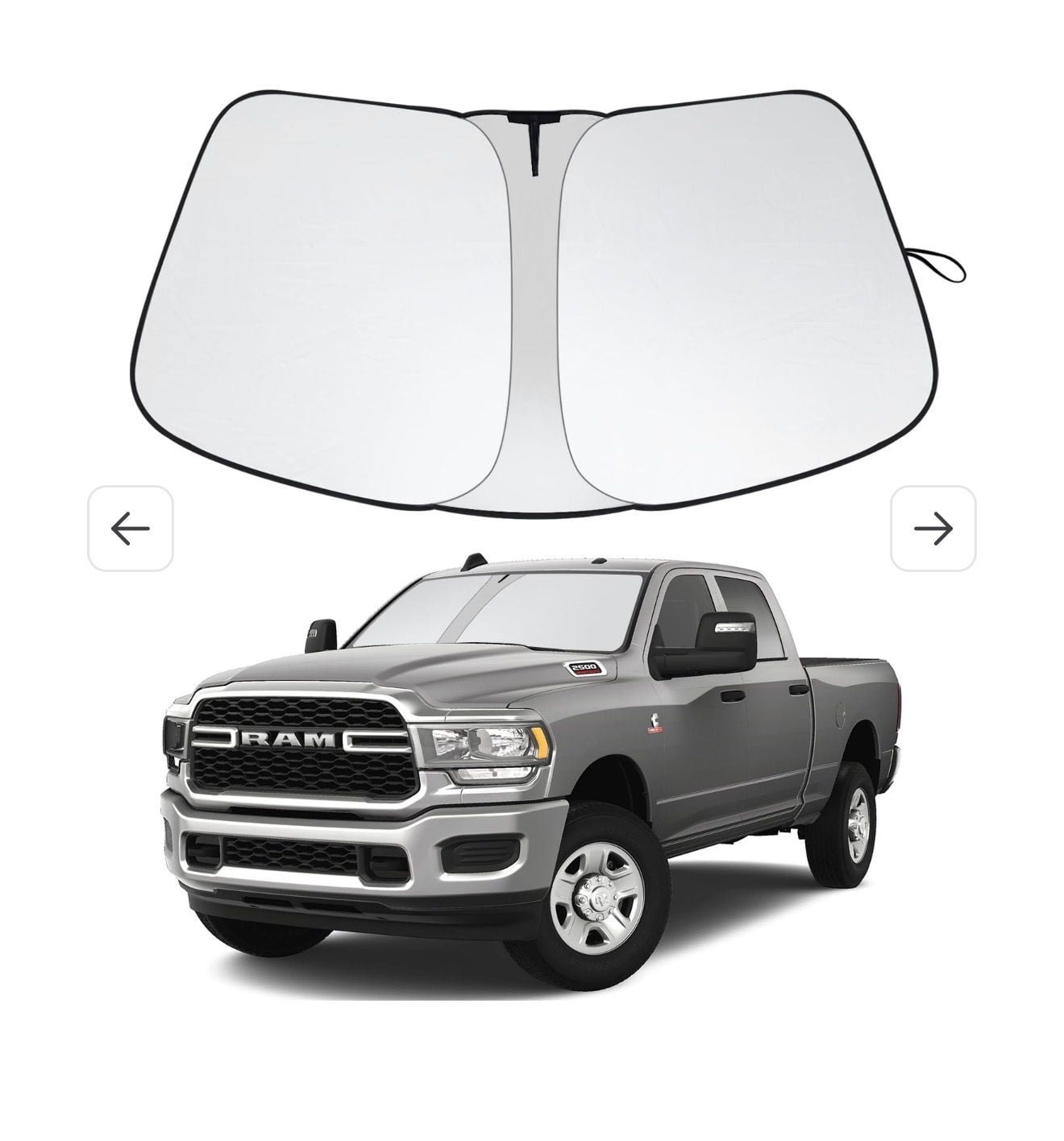 Windshield Sun Shade Fit For Dodge Ram 2500 3500 2010-2026 1