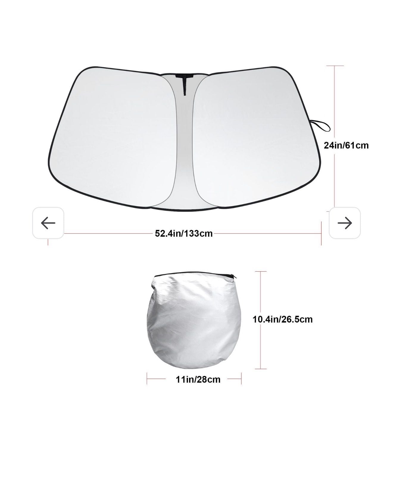 Windshield Sun Shade Fit For Dodge Ram 2500 3500 2010-2026 2