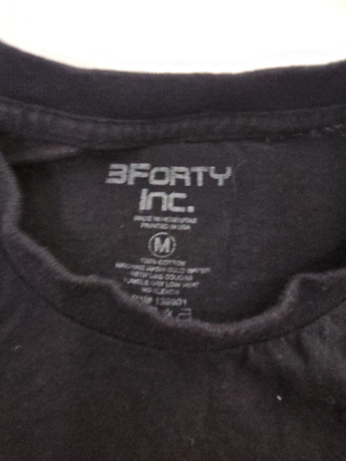 3Forty Inc. Anime Graphic T-Shirt Size M Black Keep It 100 3