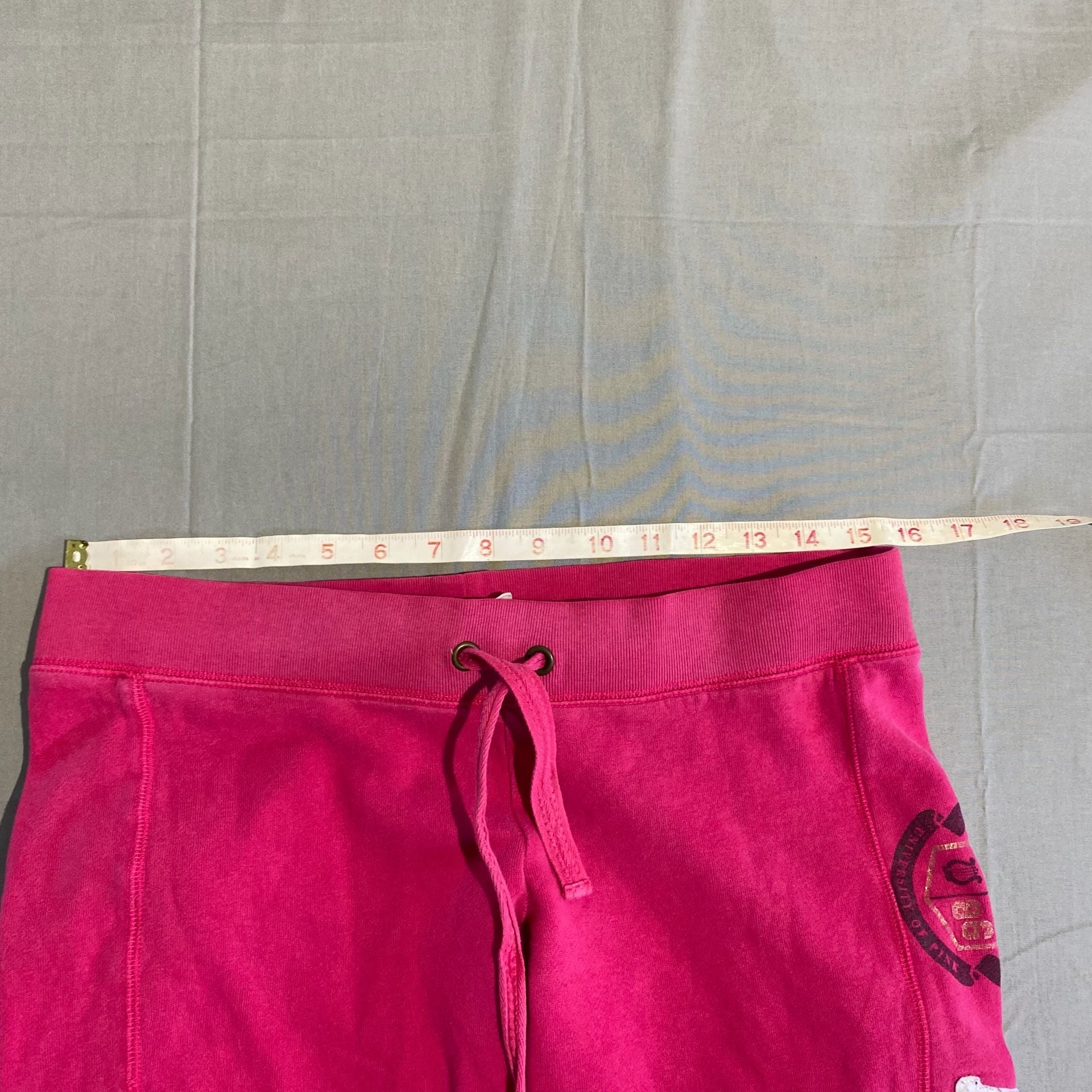 Victoria's Secret Pink Sweatpants Size S Pink Logo Zip Ankle 5
