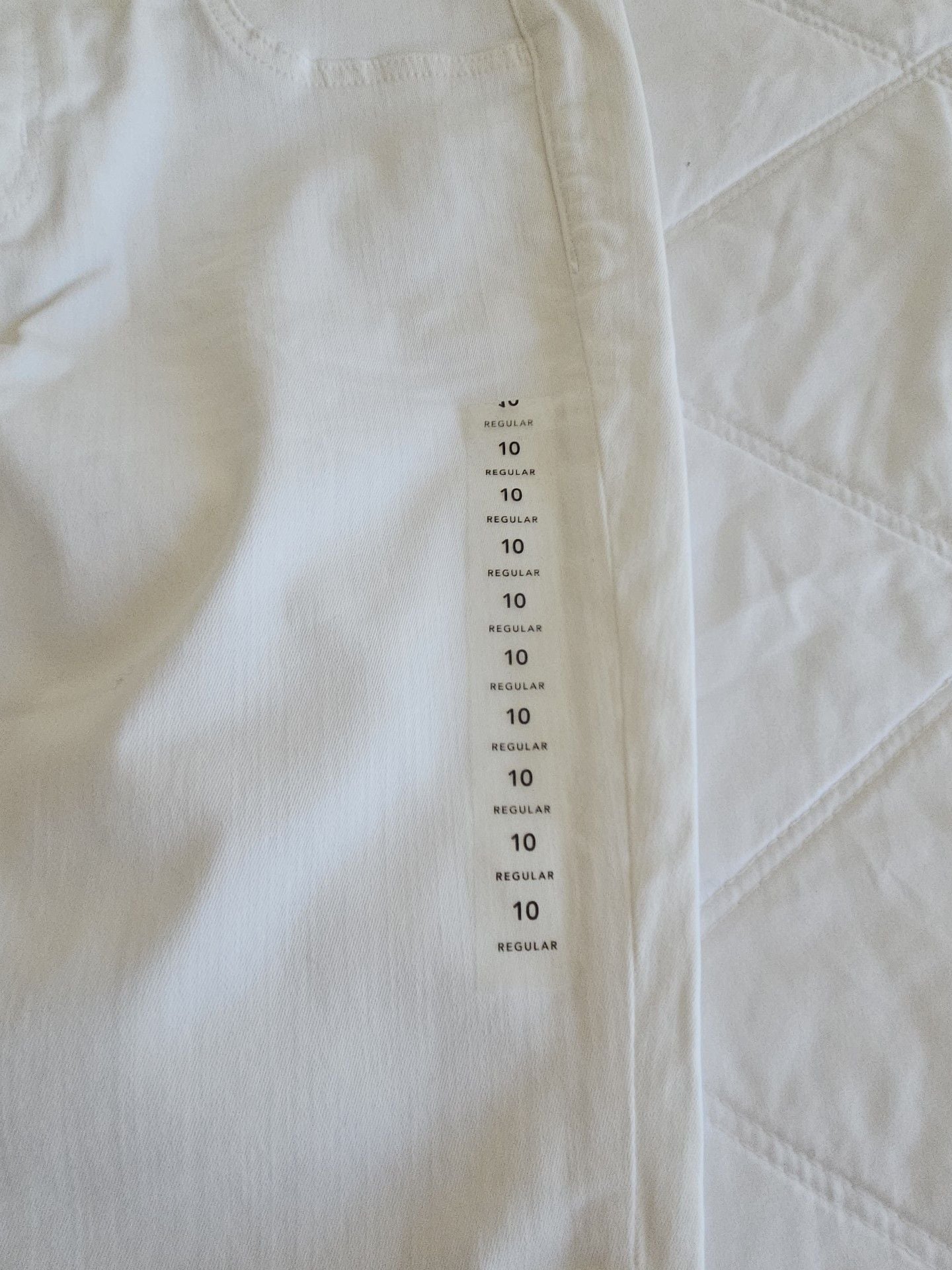 American Eagle Ne(x)t Level Stretch Jegging Size 10 Sparkle White 3
