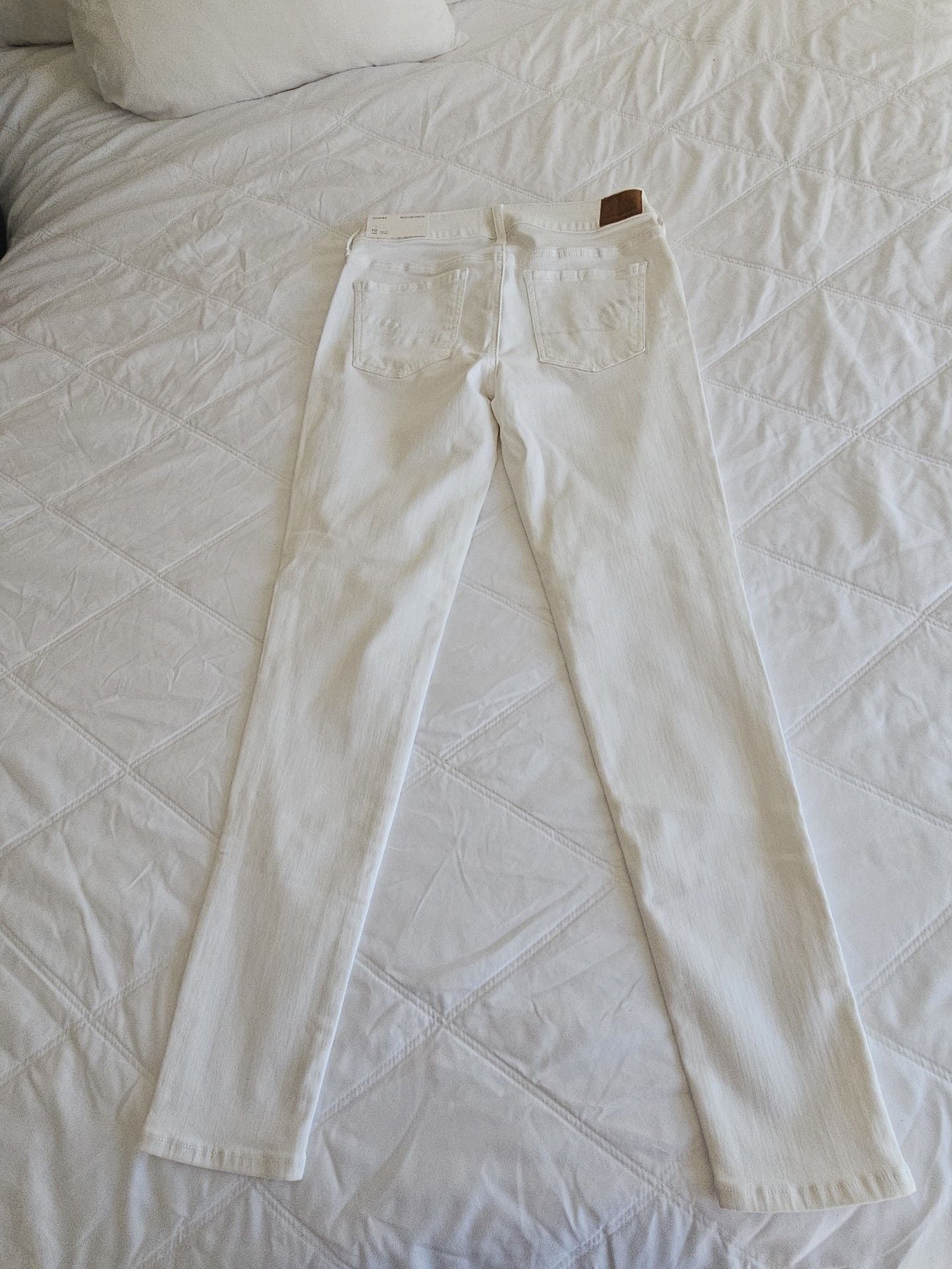 American Eagle Ne(x)t Level Stretch Jegging Size 10 Sparkle White 7