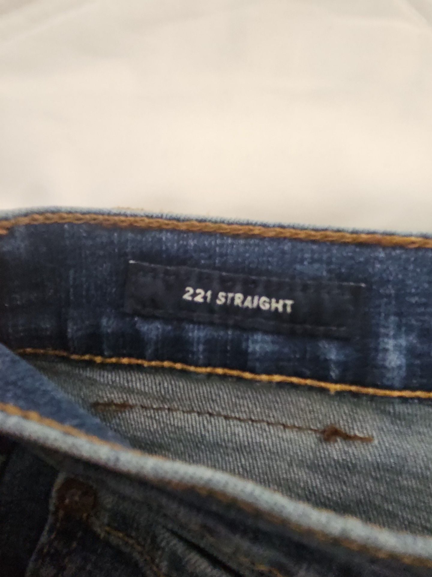 Lucky Brand 221 Straight Jeans Size 33x30 Dark Wash Denim 5
