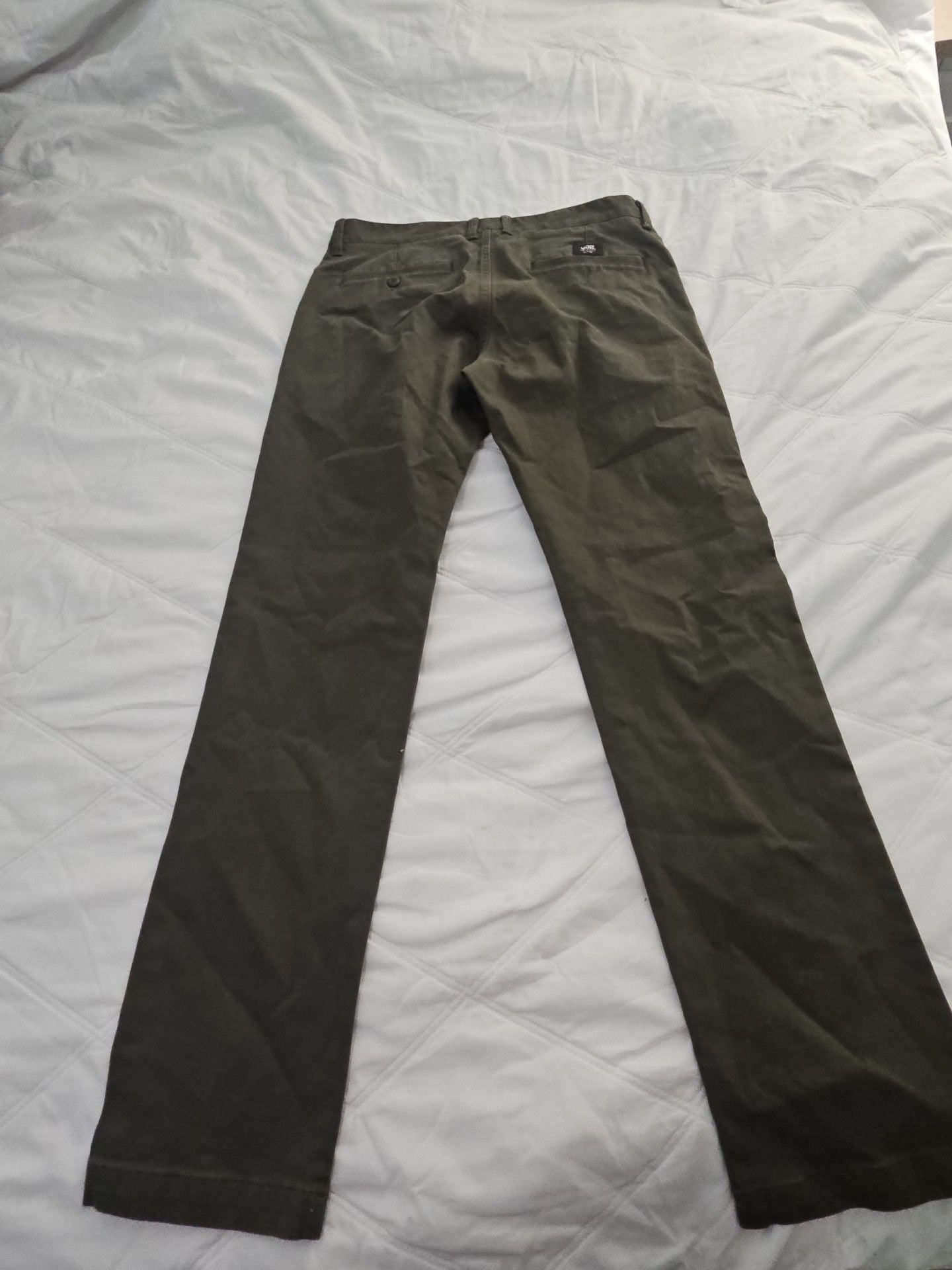 Vans Authentic Chino Size 32 Olive Green Pants 3