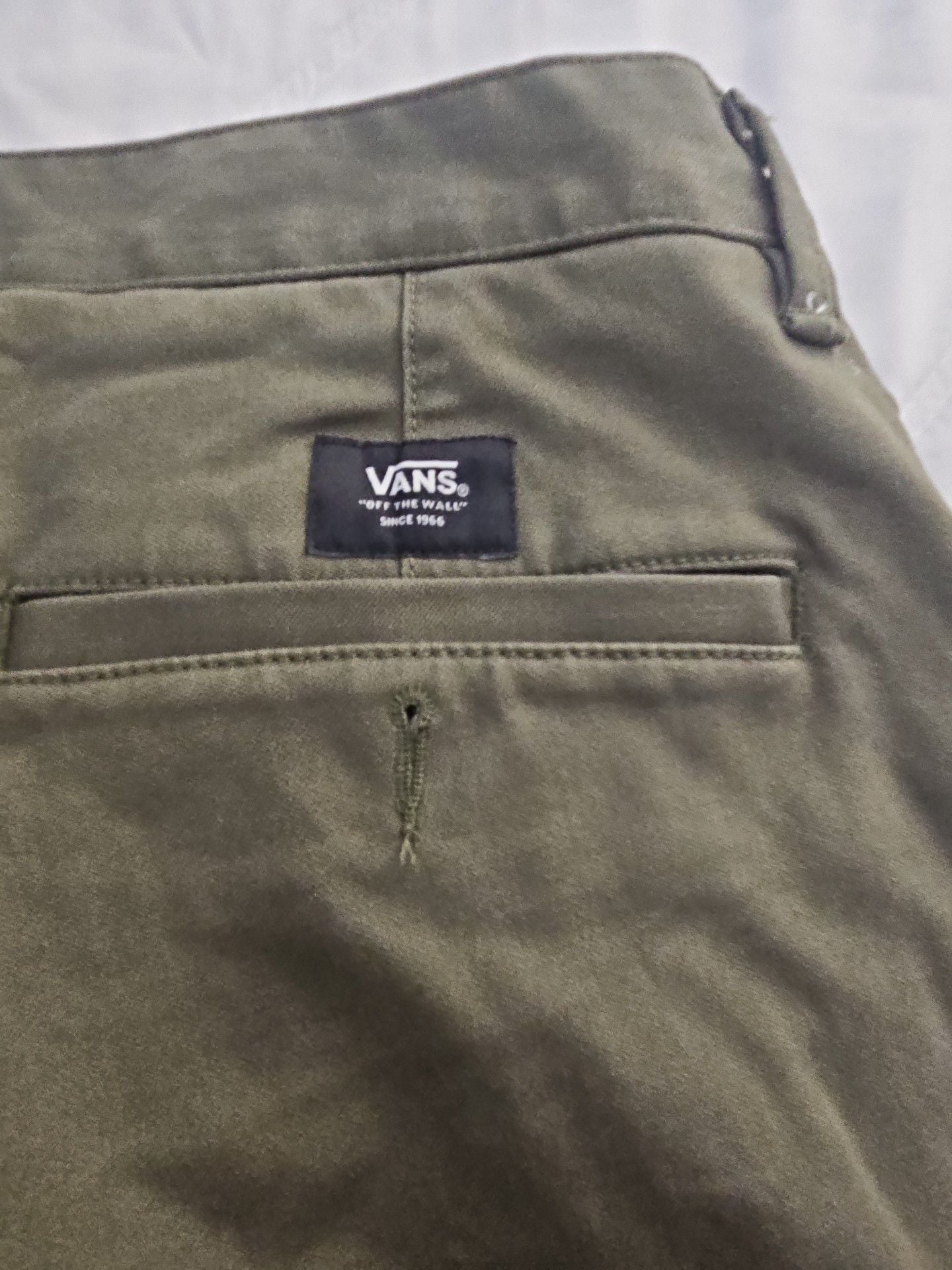 Vans Authentic Chino Size 32 Olive Green Pants 4