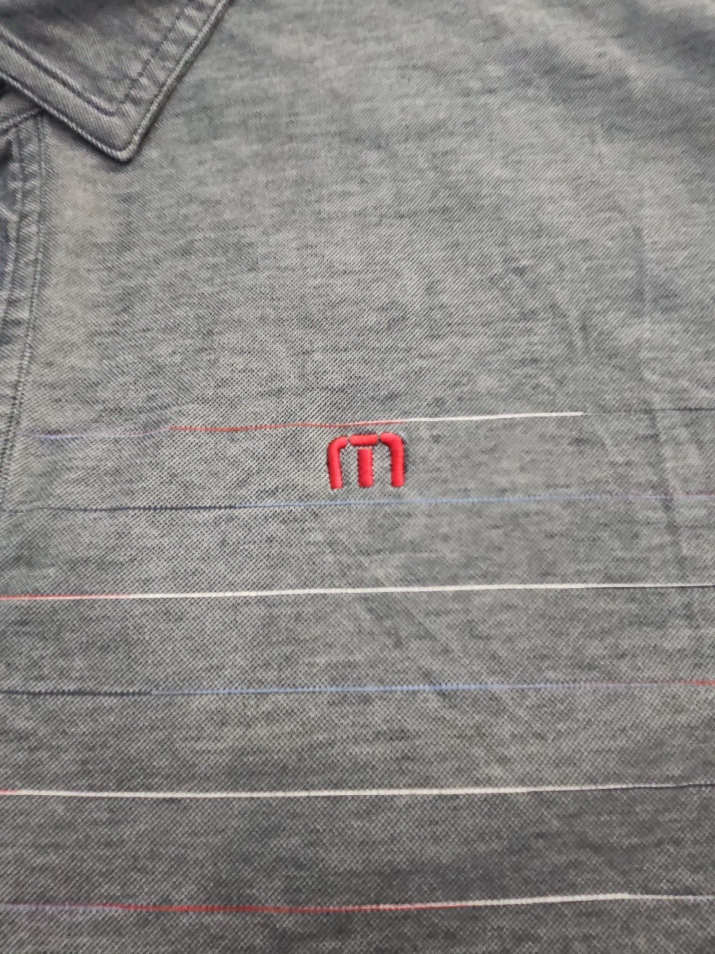 TravisMathew Polo Shirt Size XXL Gray WSOP Golf 3