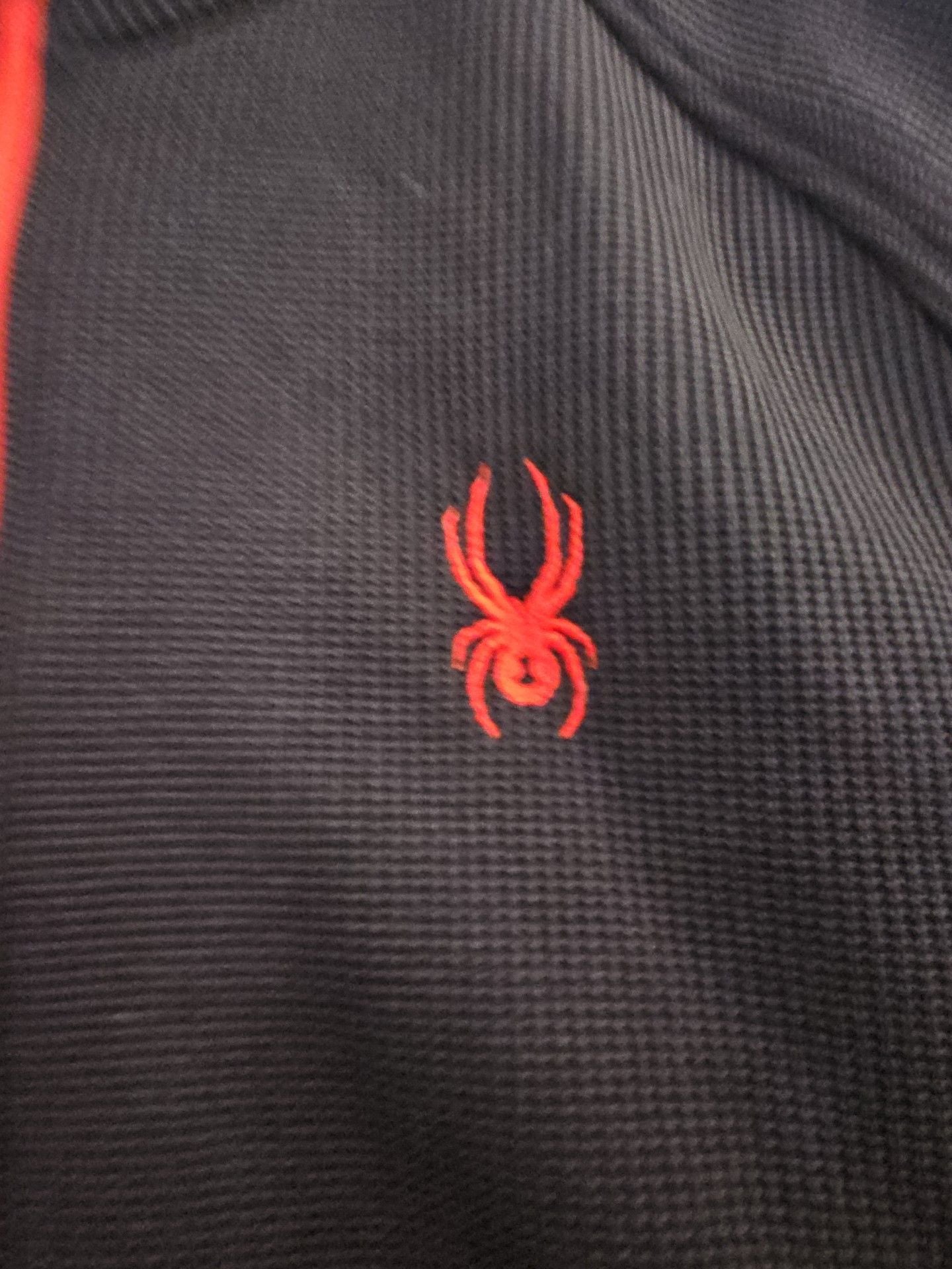 Spyder Full Zip Fleece Jacket XL Black Red 3