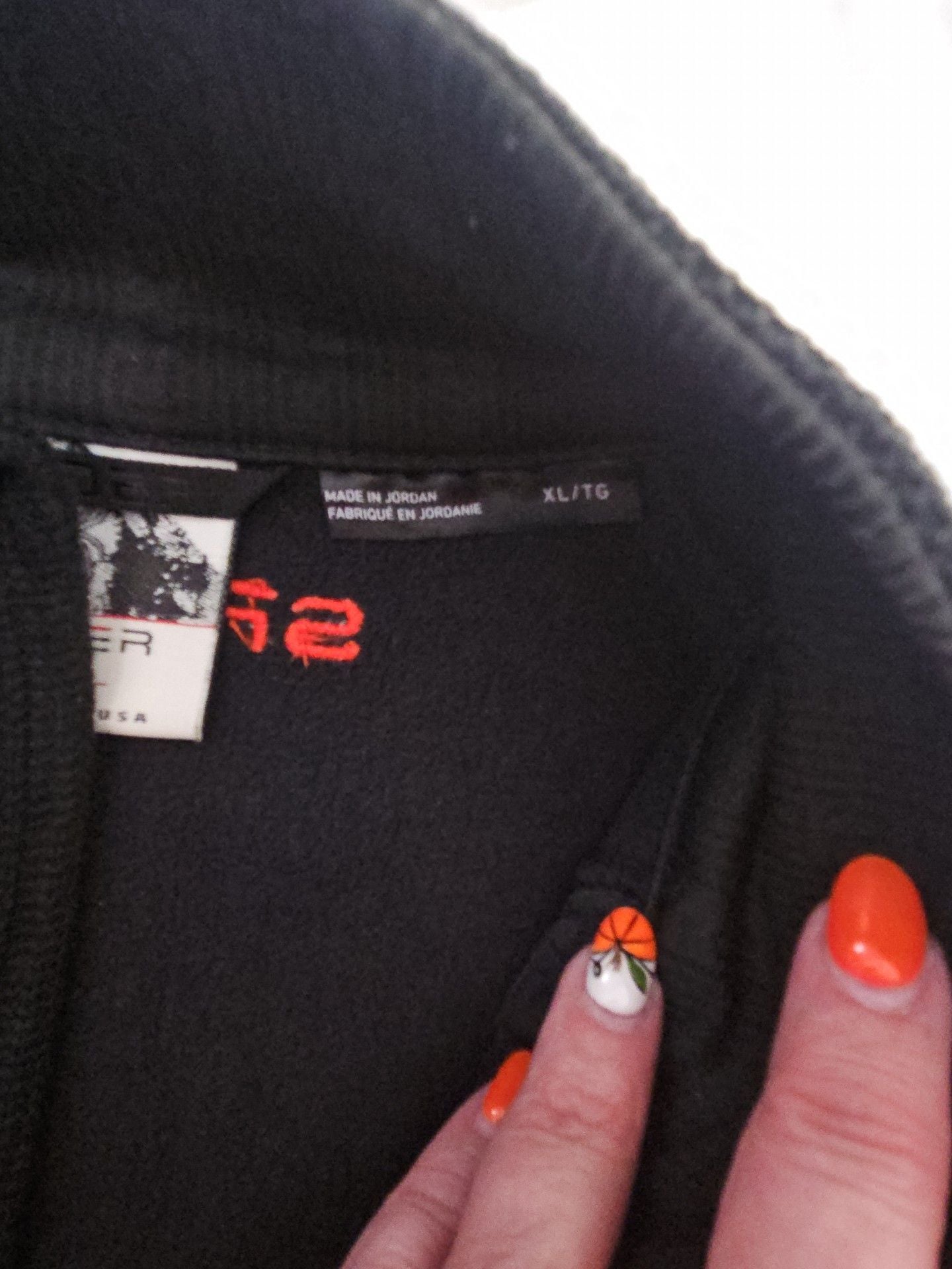 Spyder Full Zip Fleece Jacket XL Black Red 5