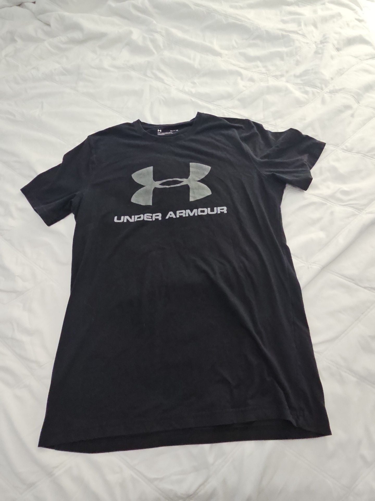 Under Armour T-Shirt Size S Black Heatgear Logo Short Sleeve 2