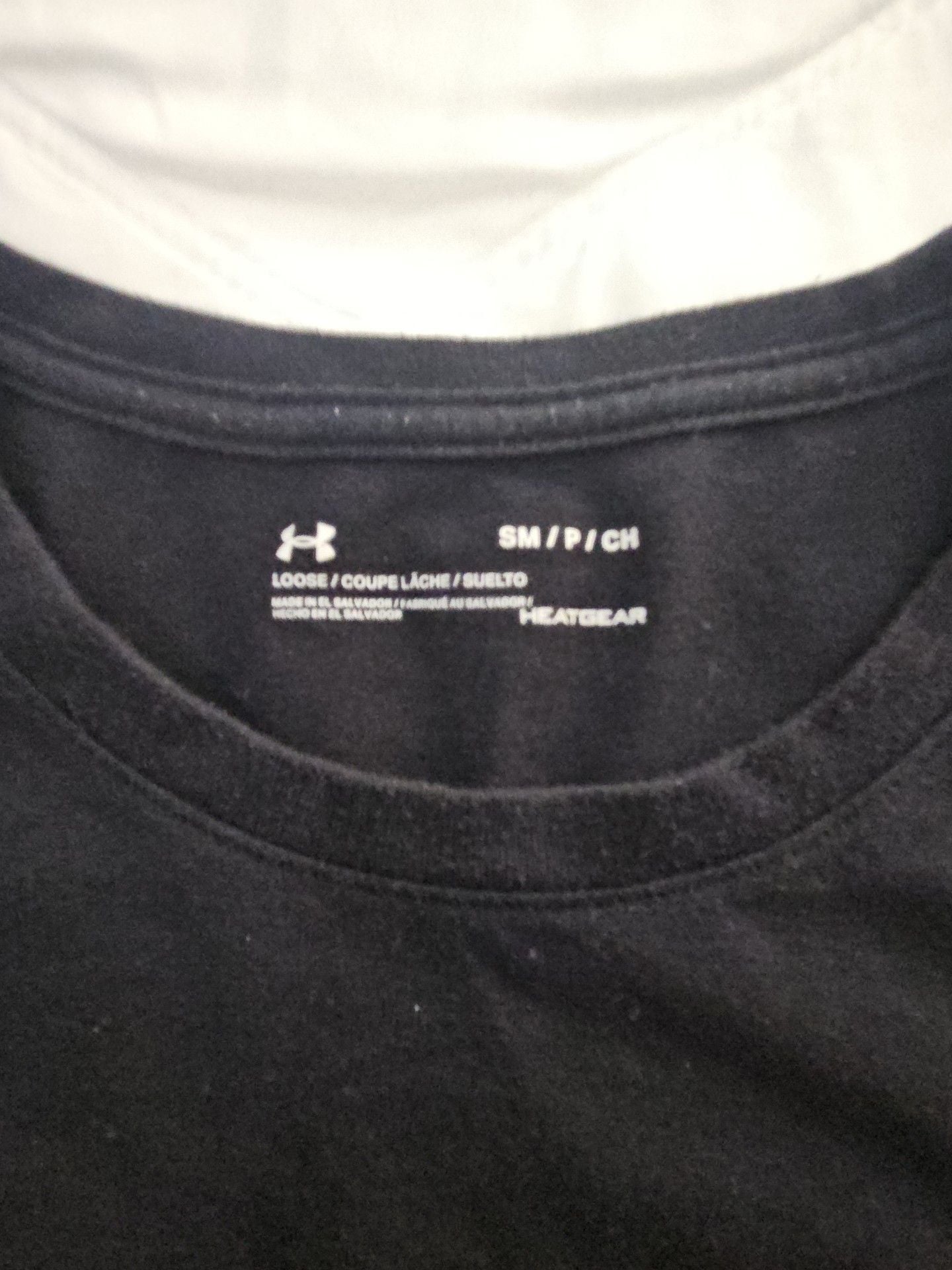 Under Armour T-Shirt Size S Black Heatgear Logo Short Sleeve 4