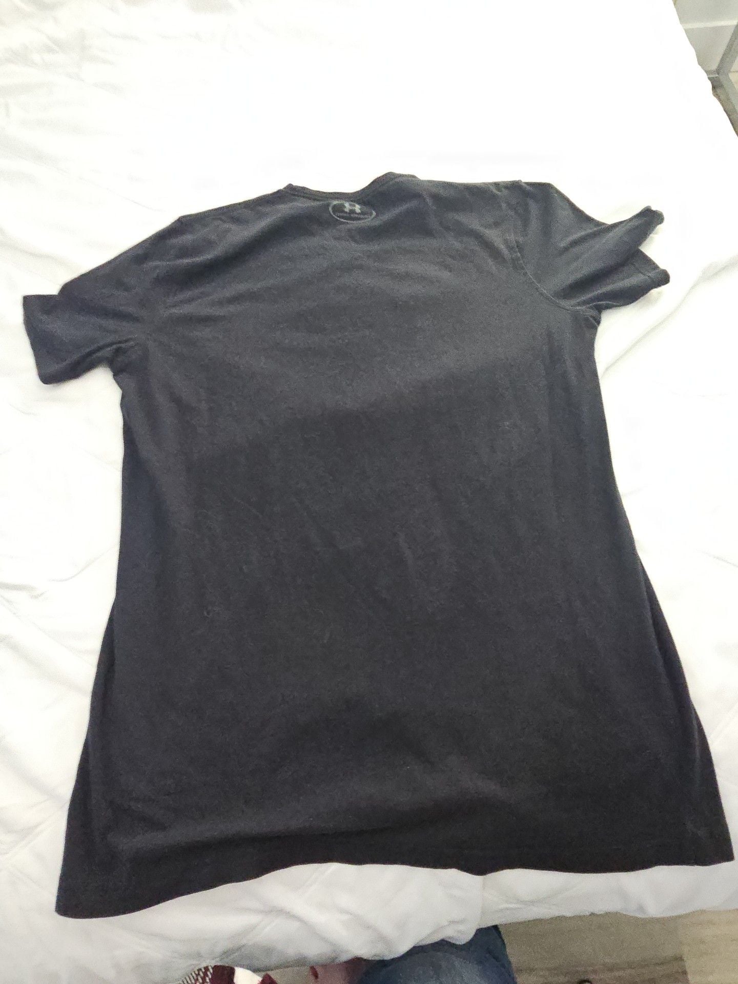 Under Armour T-Shirt Size S Black Heatgear Logo Short Sleeve 5
