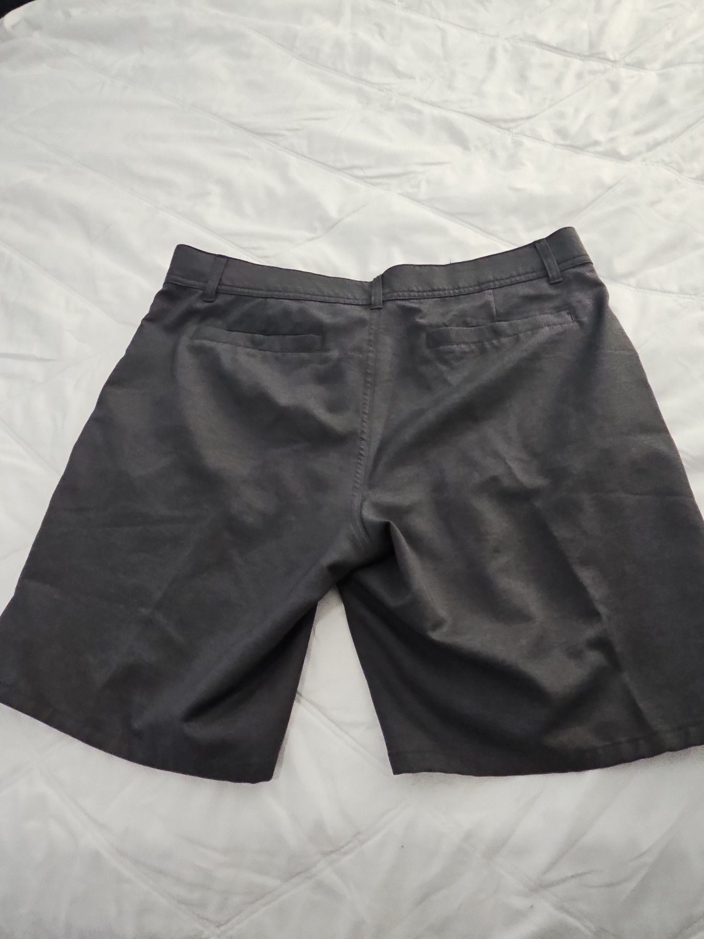 George Shorts Size 34 Black Flat Front Casual 4