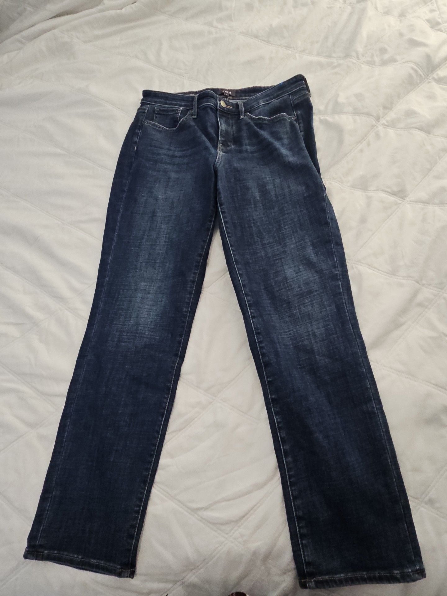 NYDJ Margot Girlfriend Jeans Size 6 Dark Wash Denim 2