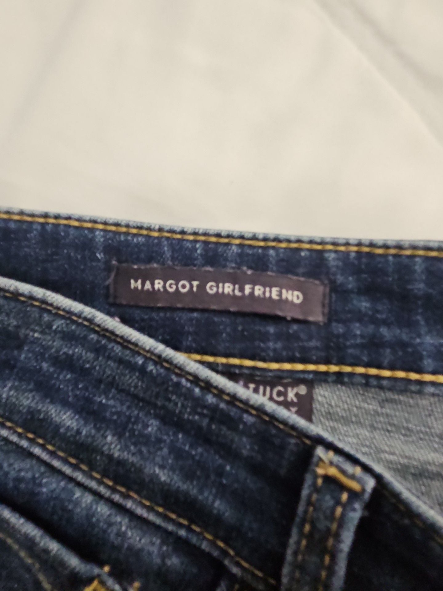 NYDJ Margot Girlfriend Jeans Size 6 Dark Wash Denim 4