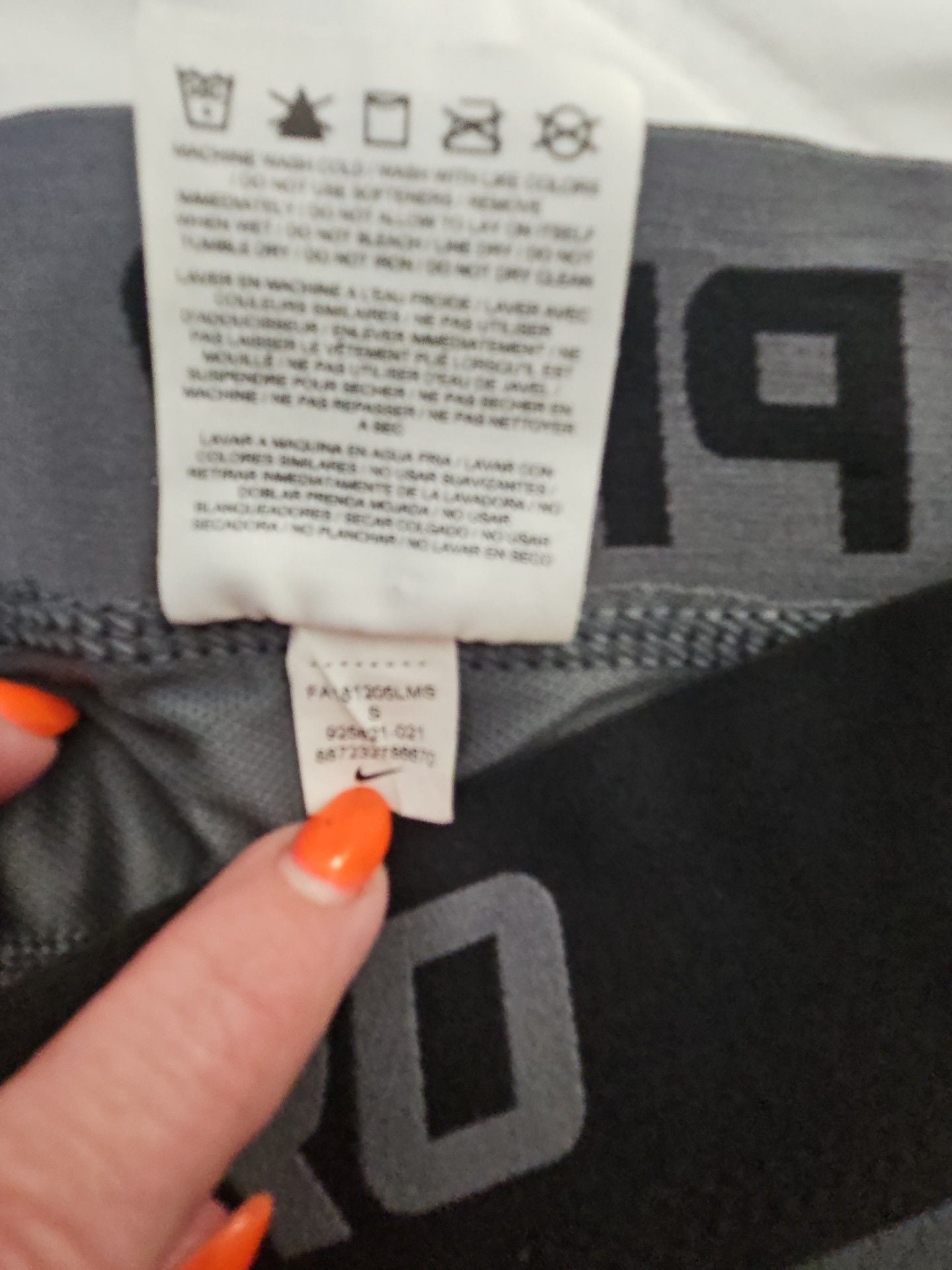 Nike Pro Compression Pants Size S Gray 3