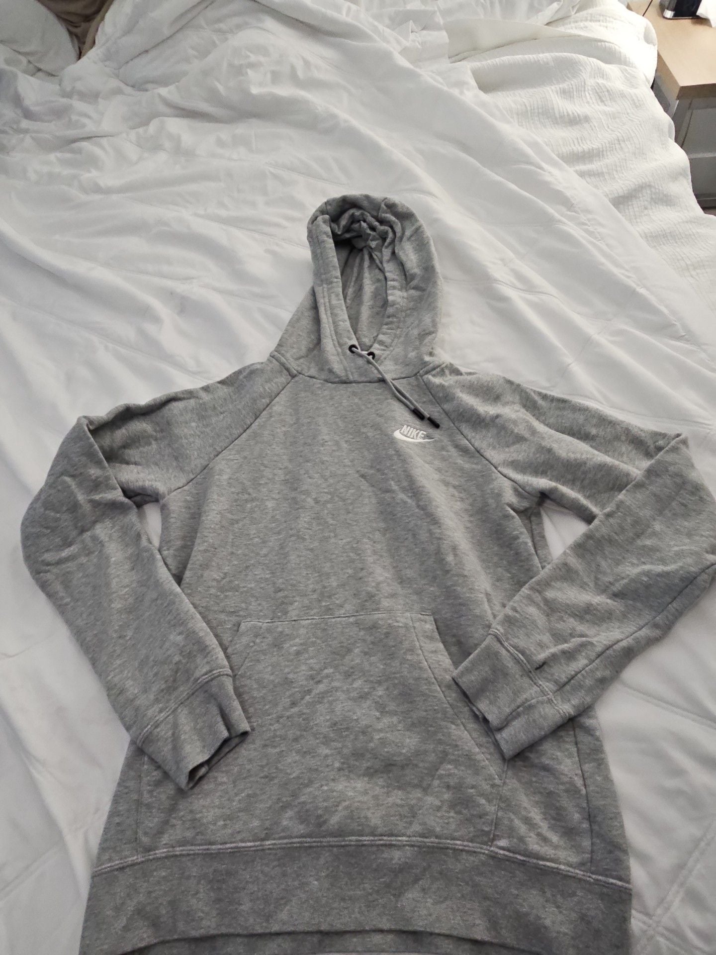 Nike Hoodie Size XS Grey Pullover Fleece Sweatshirt 2
