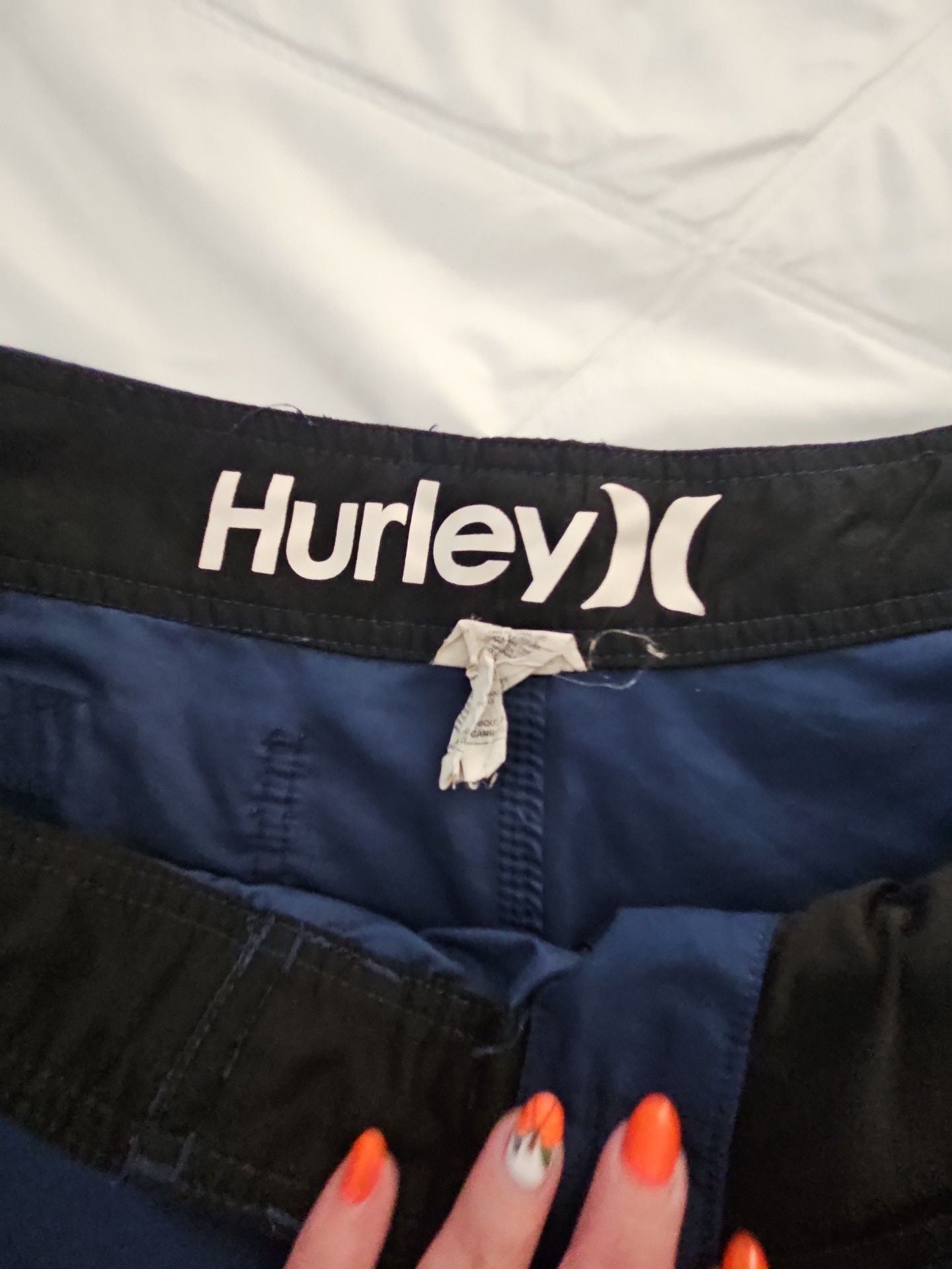 Hurley Board Shorts Size 38 Blue Surf Swim Trunks 4