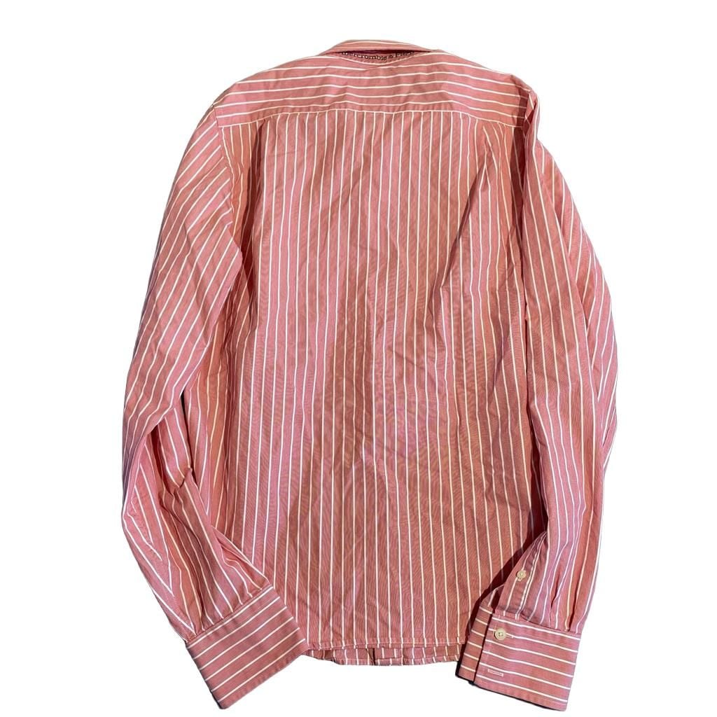 Abercrombie & Fitch Muscle Button Up Shirt Size L Red White Stripe 3