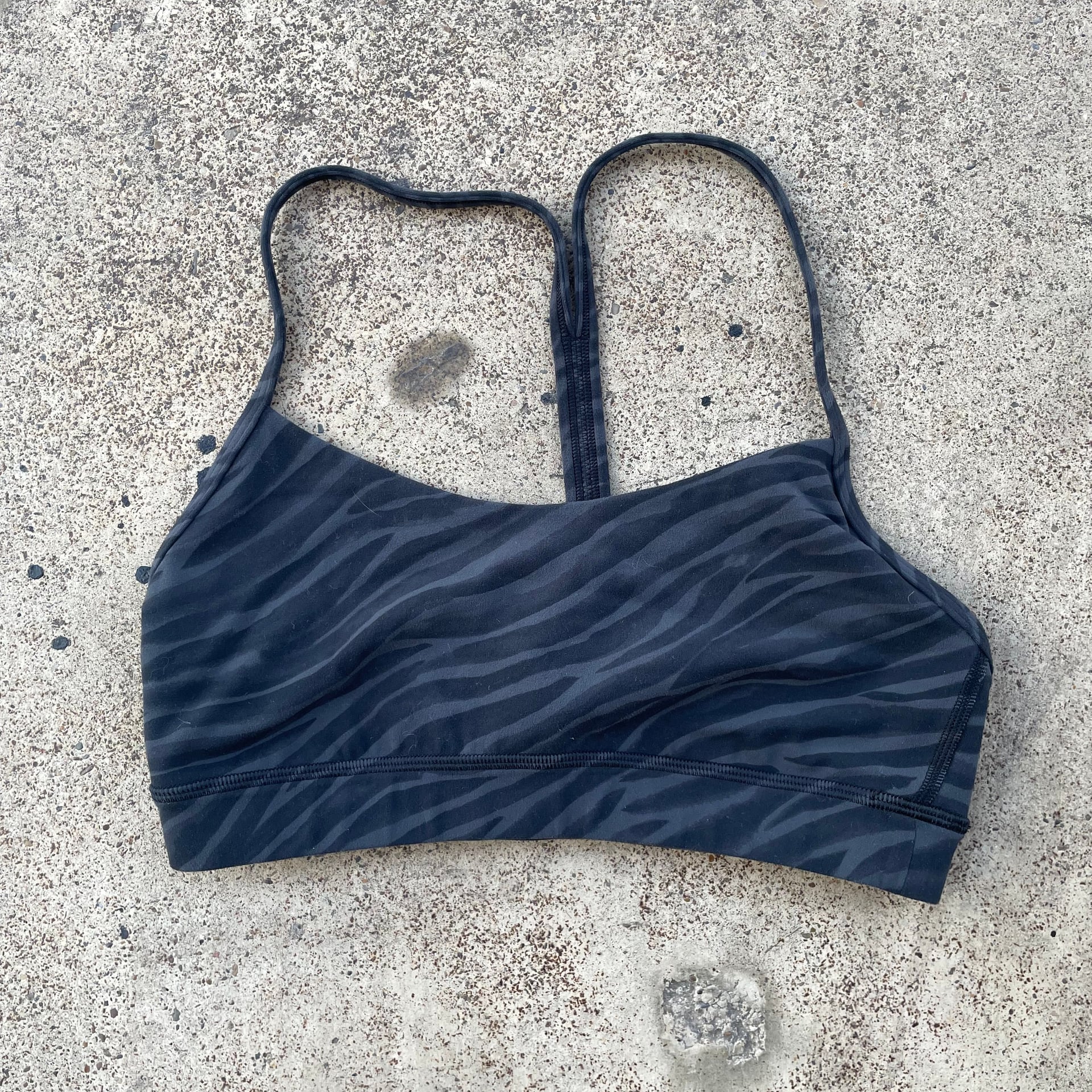Lululemon Black Strappy Sports Bra 2