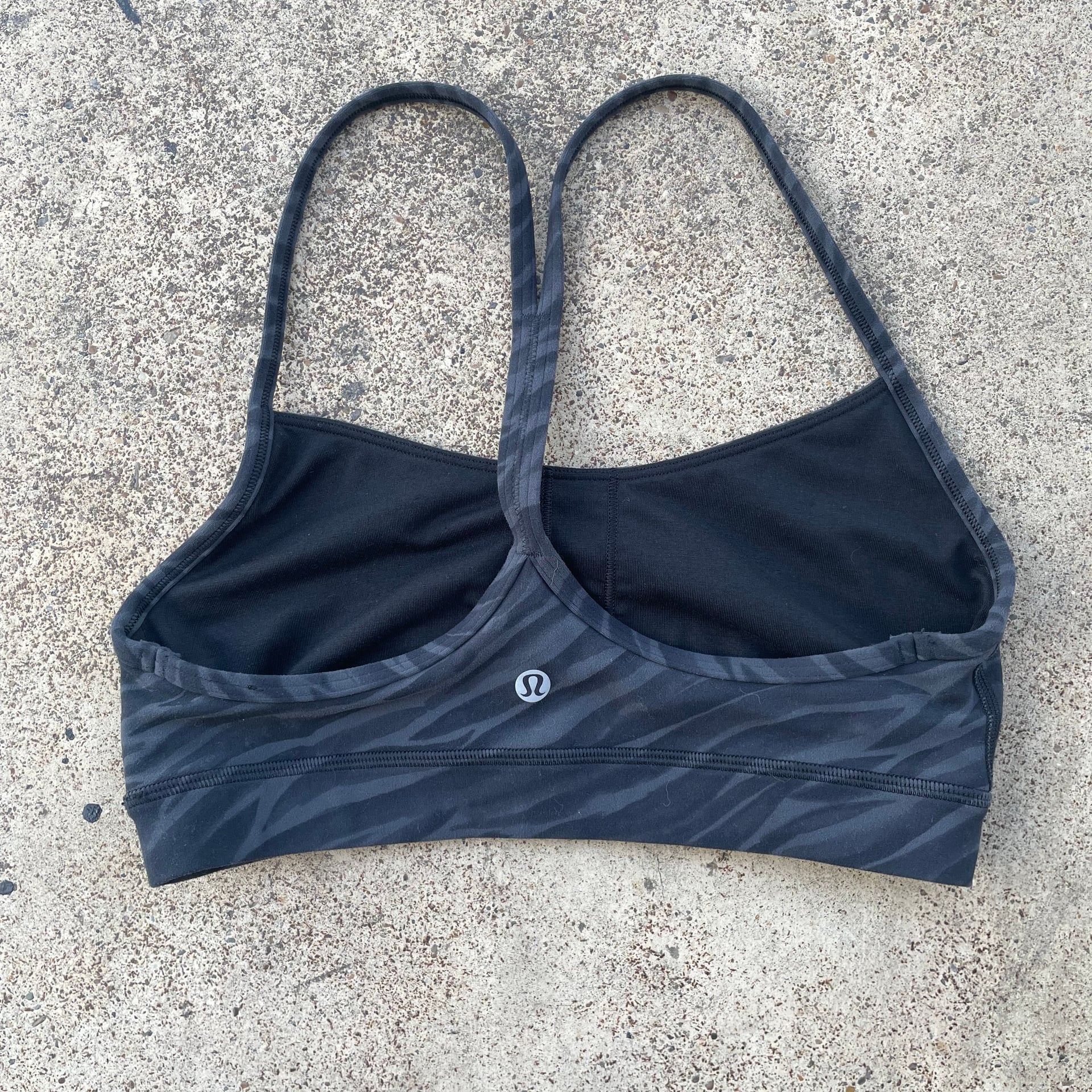 Lululemon Black Strappy Sports Bra 1