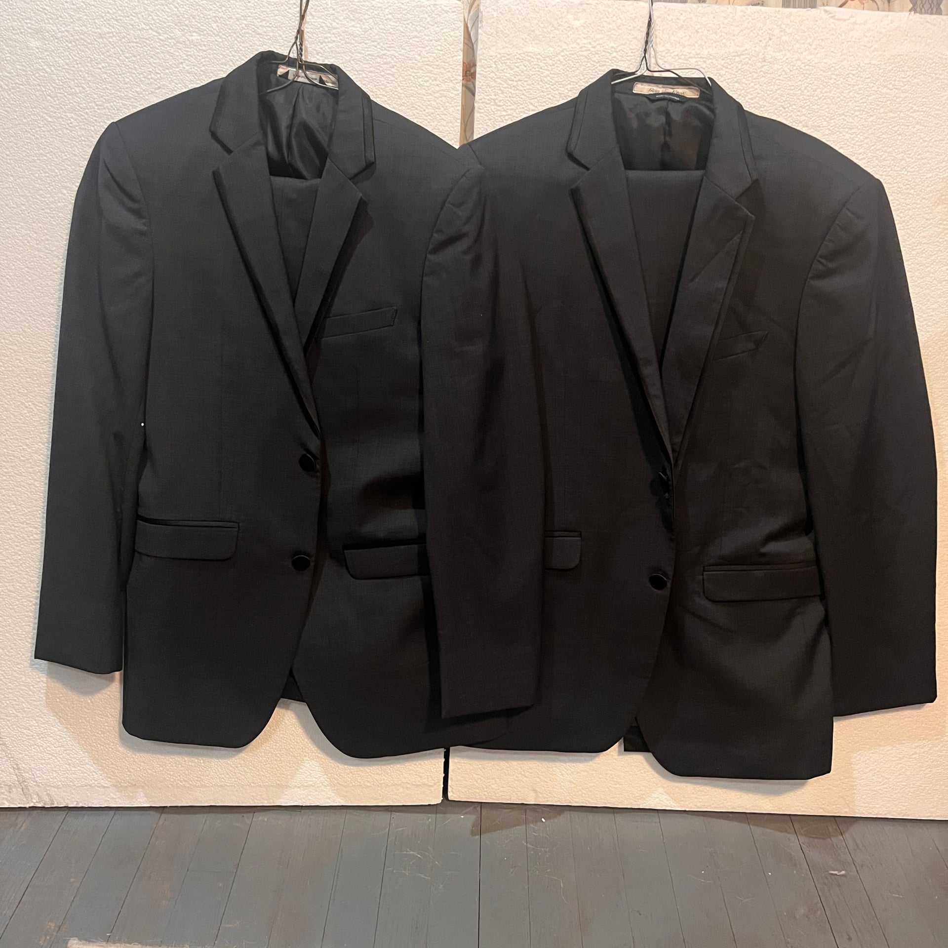 Men's Classic Black Two-Button Blazer Set 1