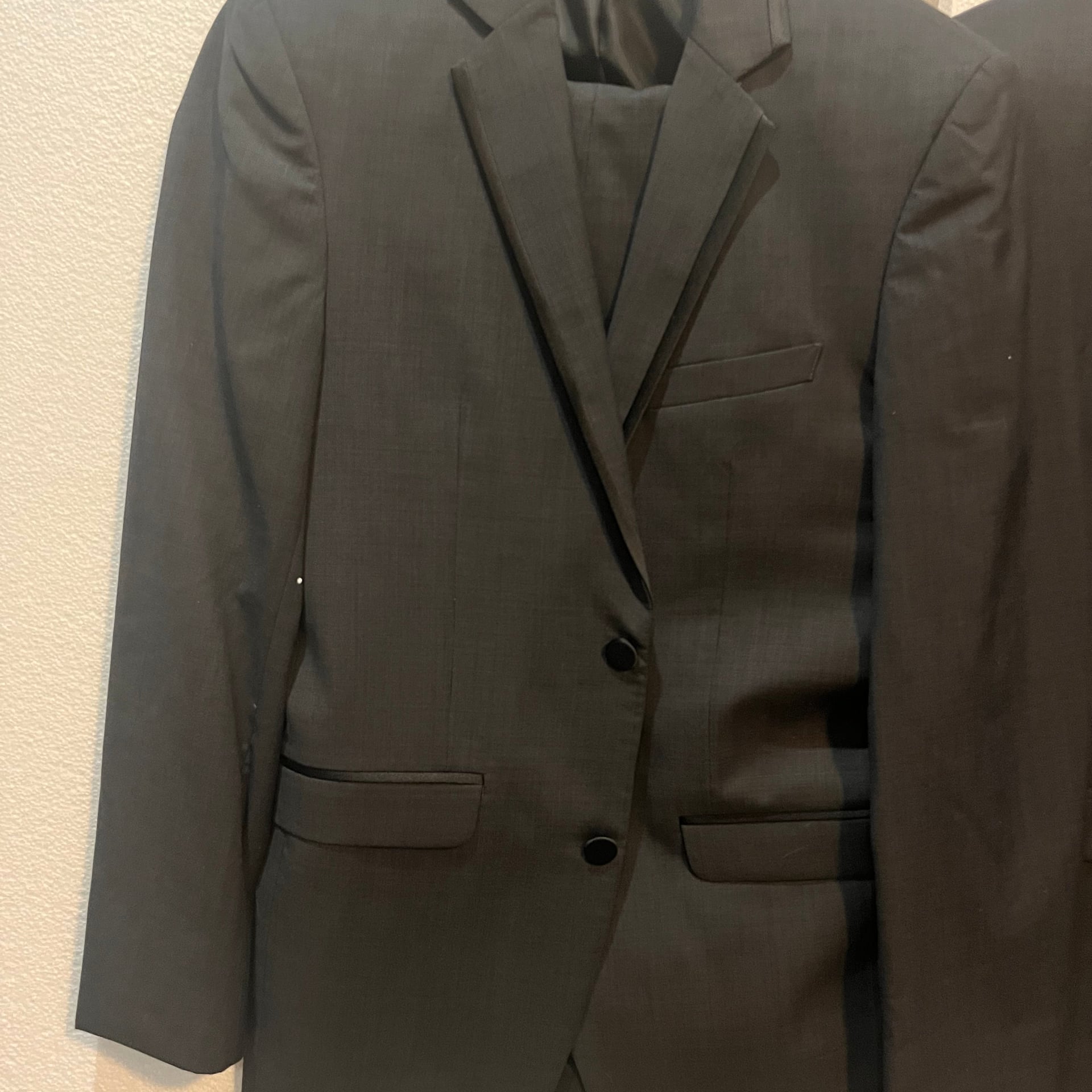 Men's Classic Black Two-Button Blazer Set 2