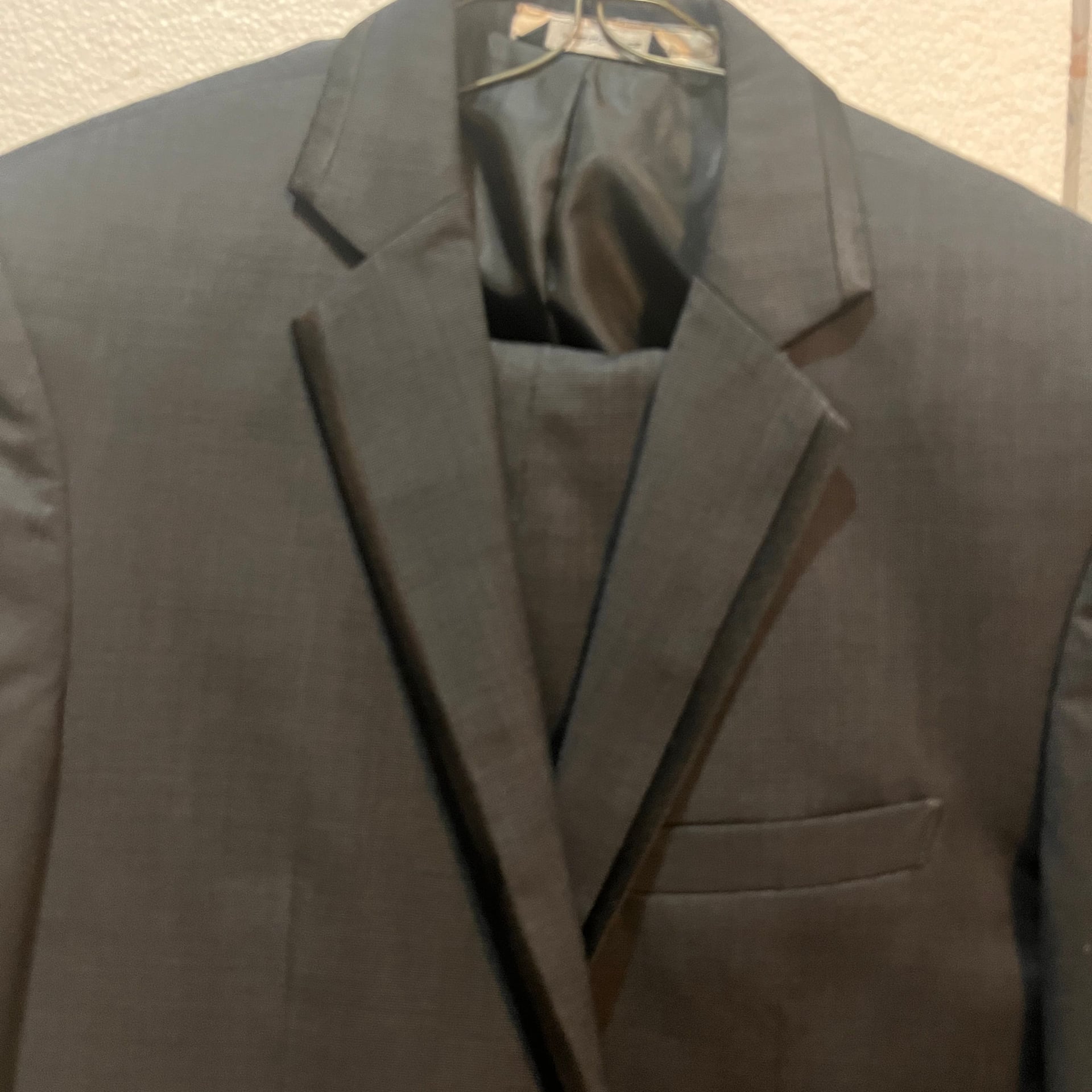 Men's Classic Black Two-Button Blazer Set 3