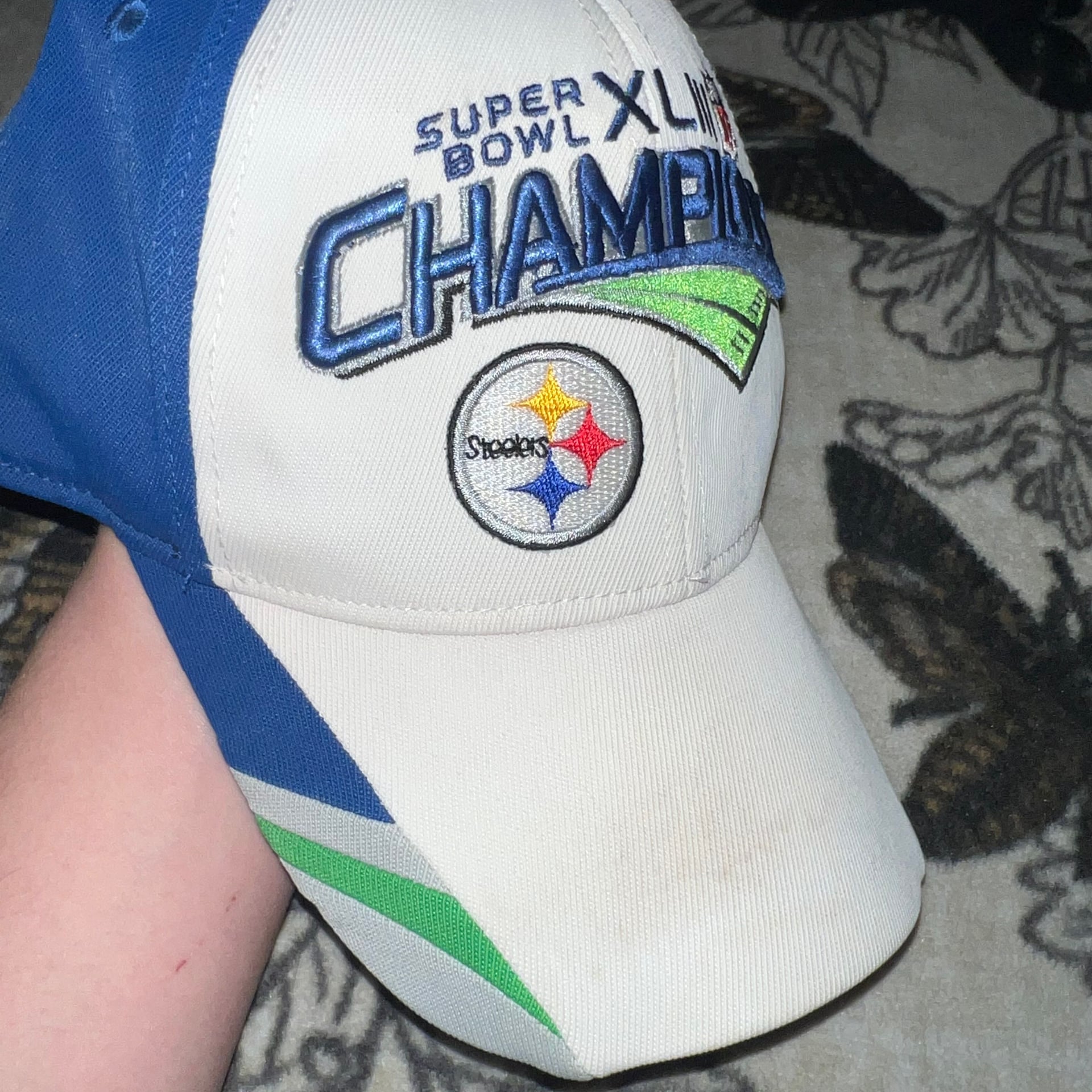 NFL Reebok Steelers/Broncos Team Logo Caps Set 2