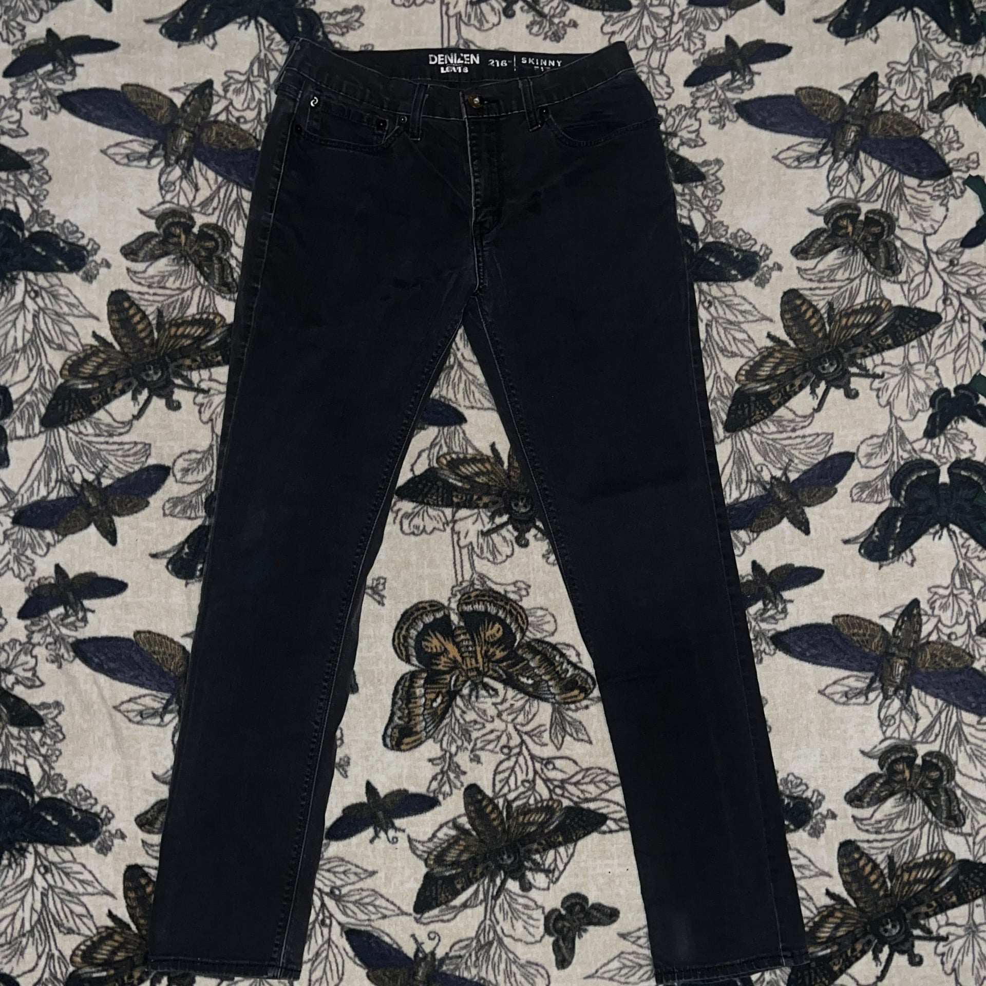 Denizen Levi's 216 Skinny Faded Black Jeans 1