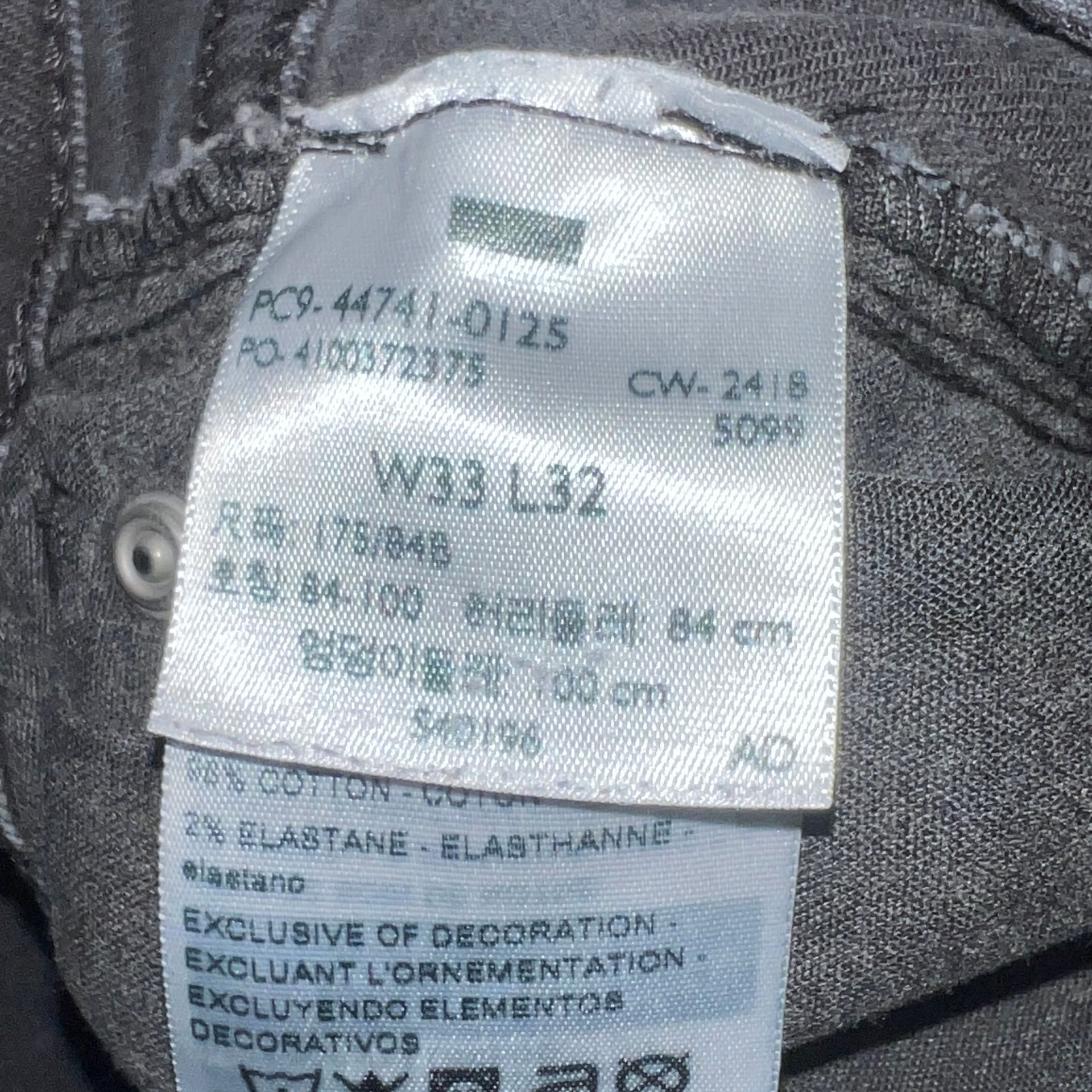 Denizen Levi's 216 Skinny Faded Black Jeans 5
