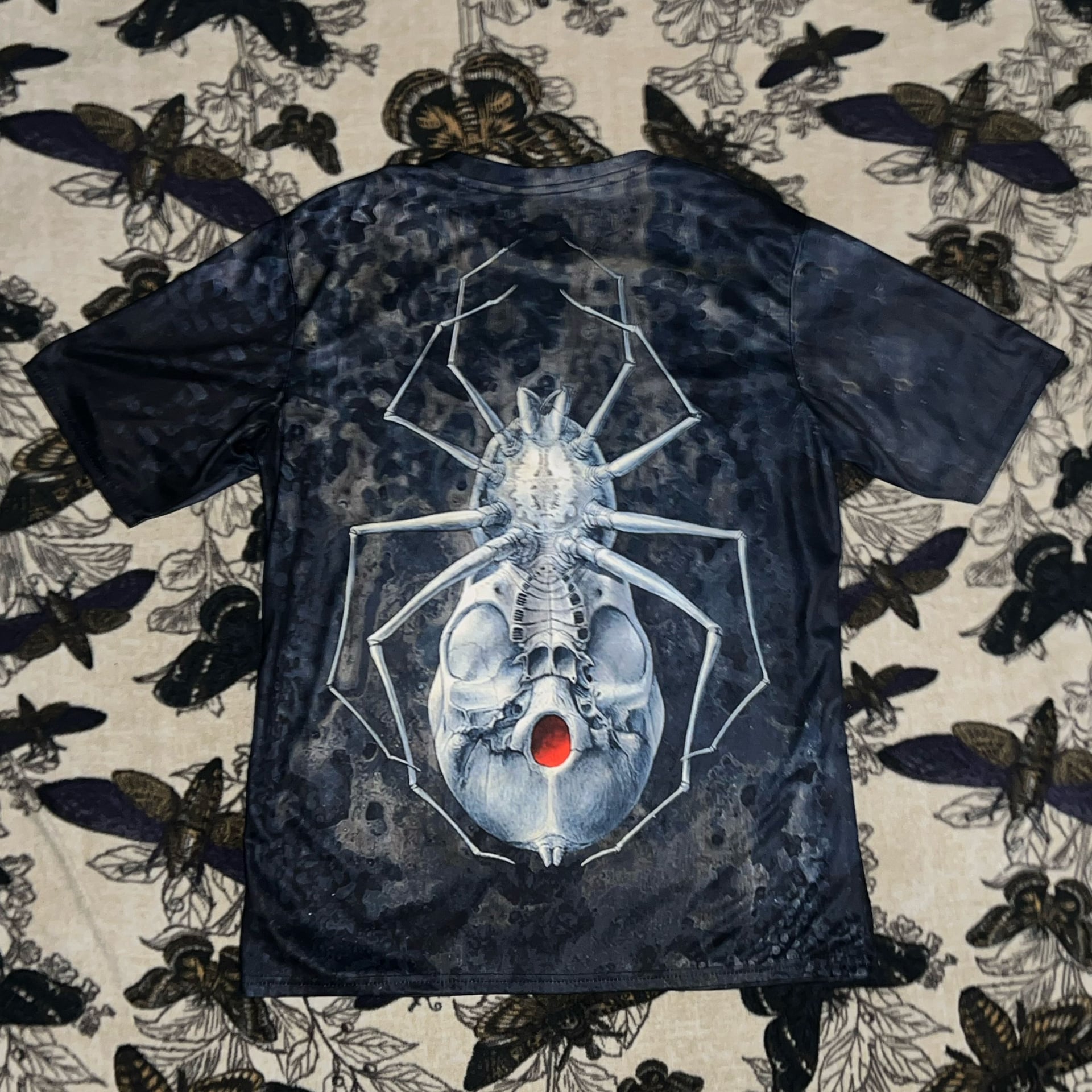 Goth Style Spider Skull Graphic-Tee. Kris Kuksi Design for Alyssa Sturgill's Novel 'Spider Pie' (2005) 2