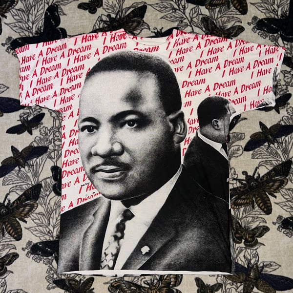 VTG 90s Martin Luther King Jr I Have a Dream All Over Print T-Shirt Men's L sjm Tag